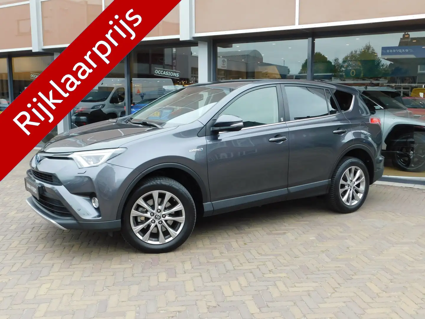 Toyota RAV 4 2.5 Hybrid AWD Style | 1650kg trekgewicht Grijs - 1