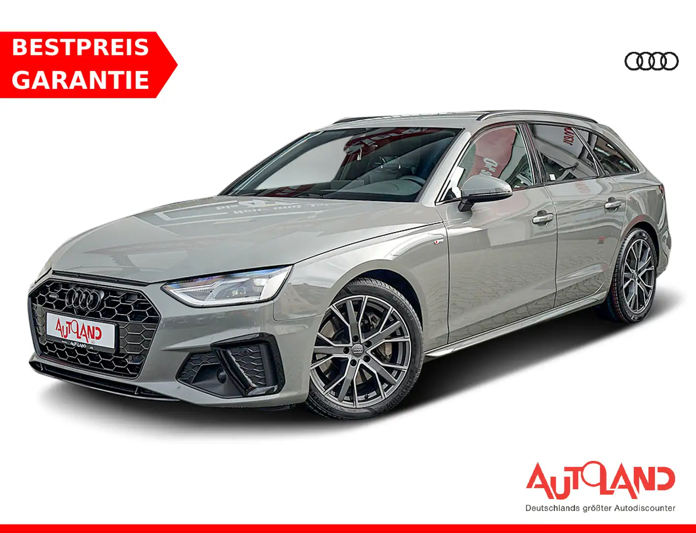 Audi A4 Avant 45 TFSI quattro S line LED Navi ACC AHK Grijs - 1