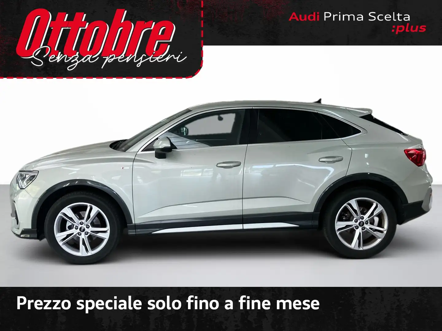 Audi Q3 sportback 35 2.0 tdi s line edition s-tronic Zilver - 2