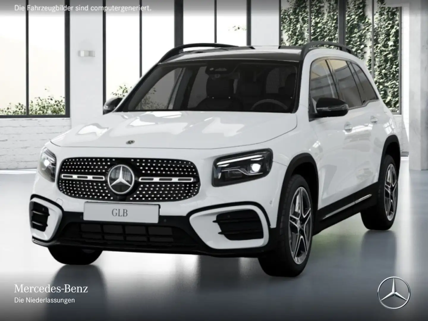 Mercedes-Benz GLB 220 4M AMG+NIGHT+PANO+360°+AHK+MULTIBEAM+19" Weiß - 2