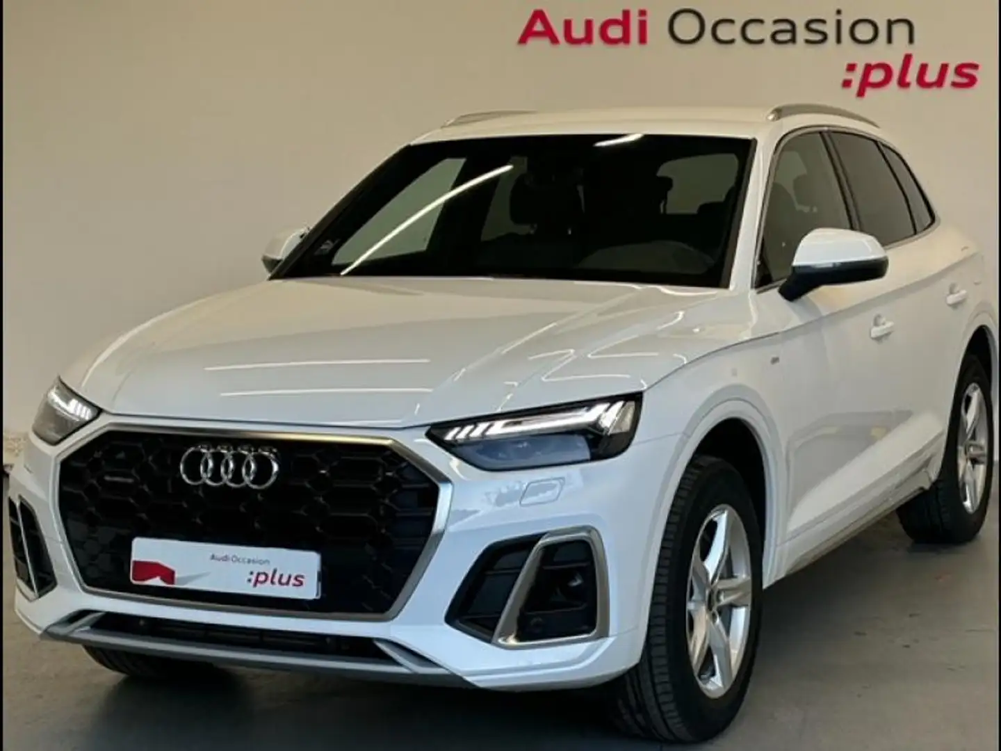 Audi Q5 50 TFSI e 299ch S line quattro S tronic 7 Blanc - 1