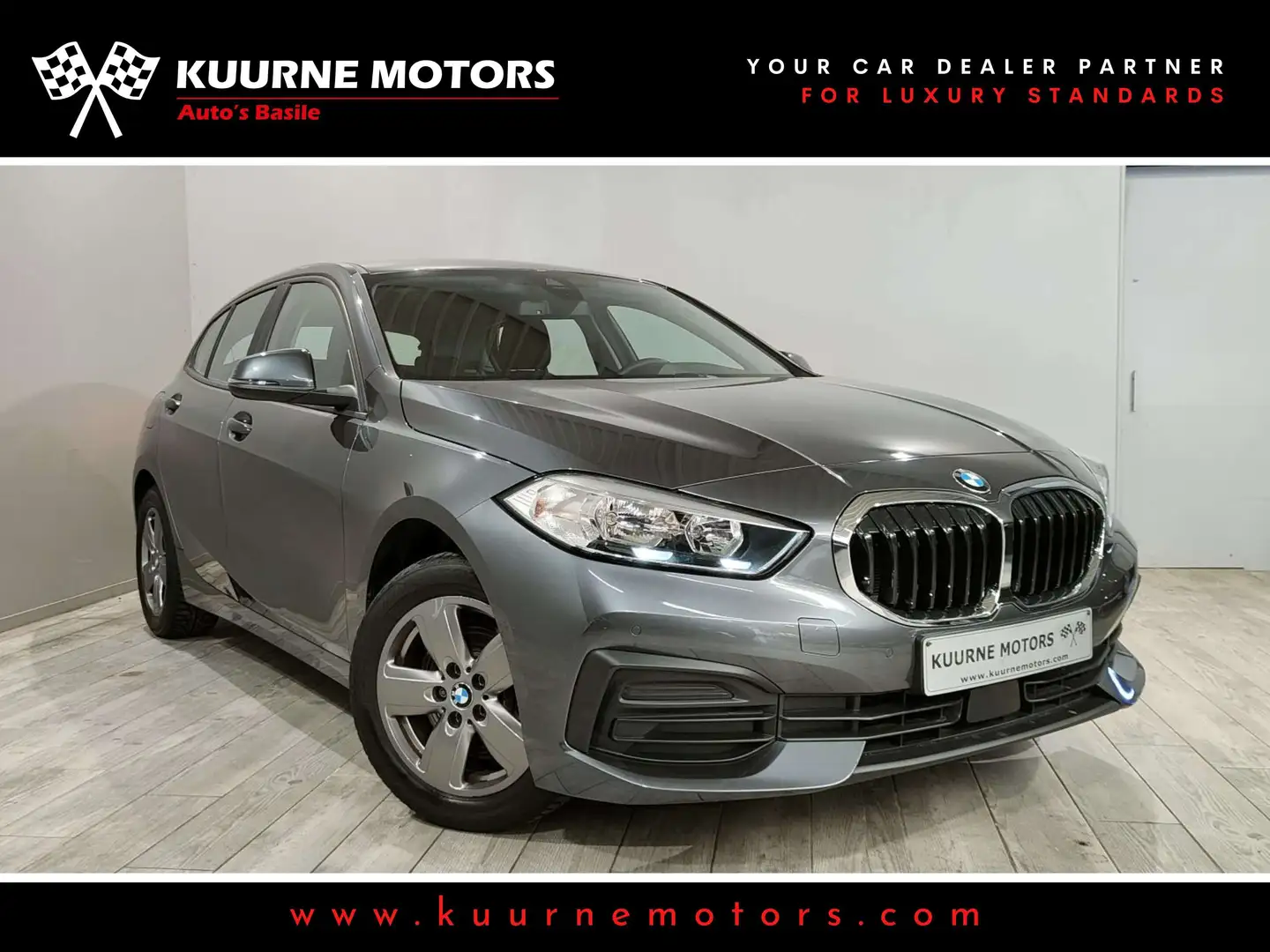 BMW 118 i Alu16\/Gps/Carplay/Cruise/Pdc/Bt *1j garantie* Gris - 1