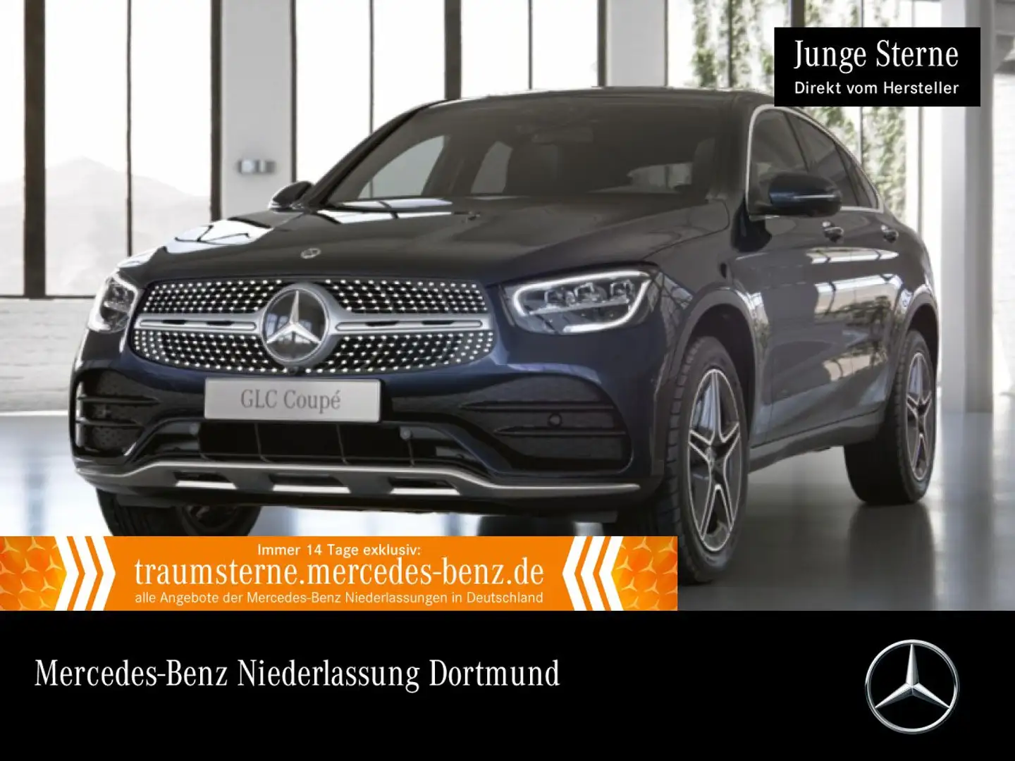 Mercedes-Benz GLC 300 de Coupé 4M AMG+360+AHK+LED+HUD+SITZKLIMA Blau - 1