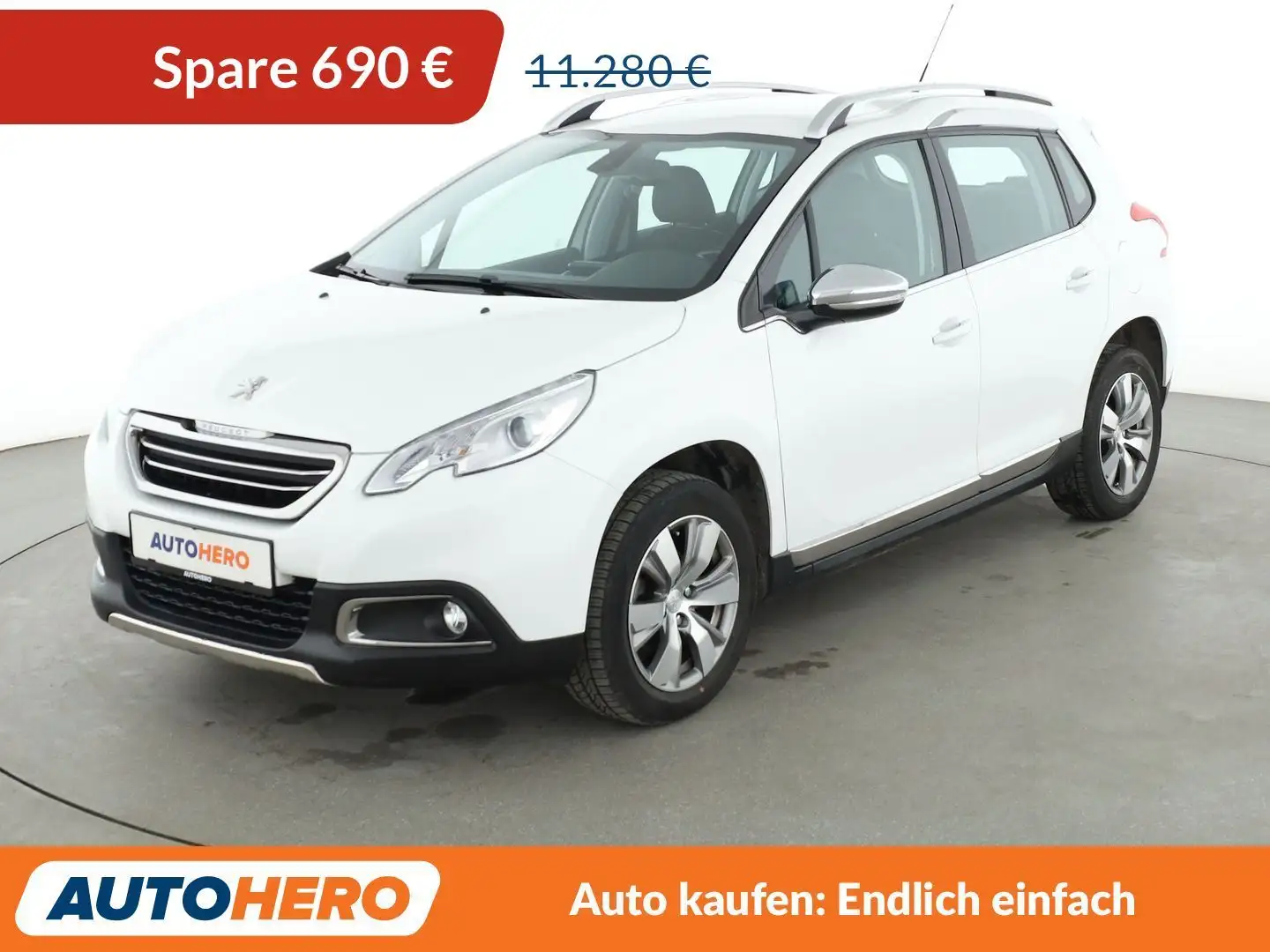Peugeot 2008 1.6 e-HDi Allure*NAVI*TEMPO*PDC*SHZ*AHK*KLIMA* Weiß - 1