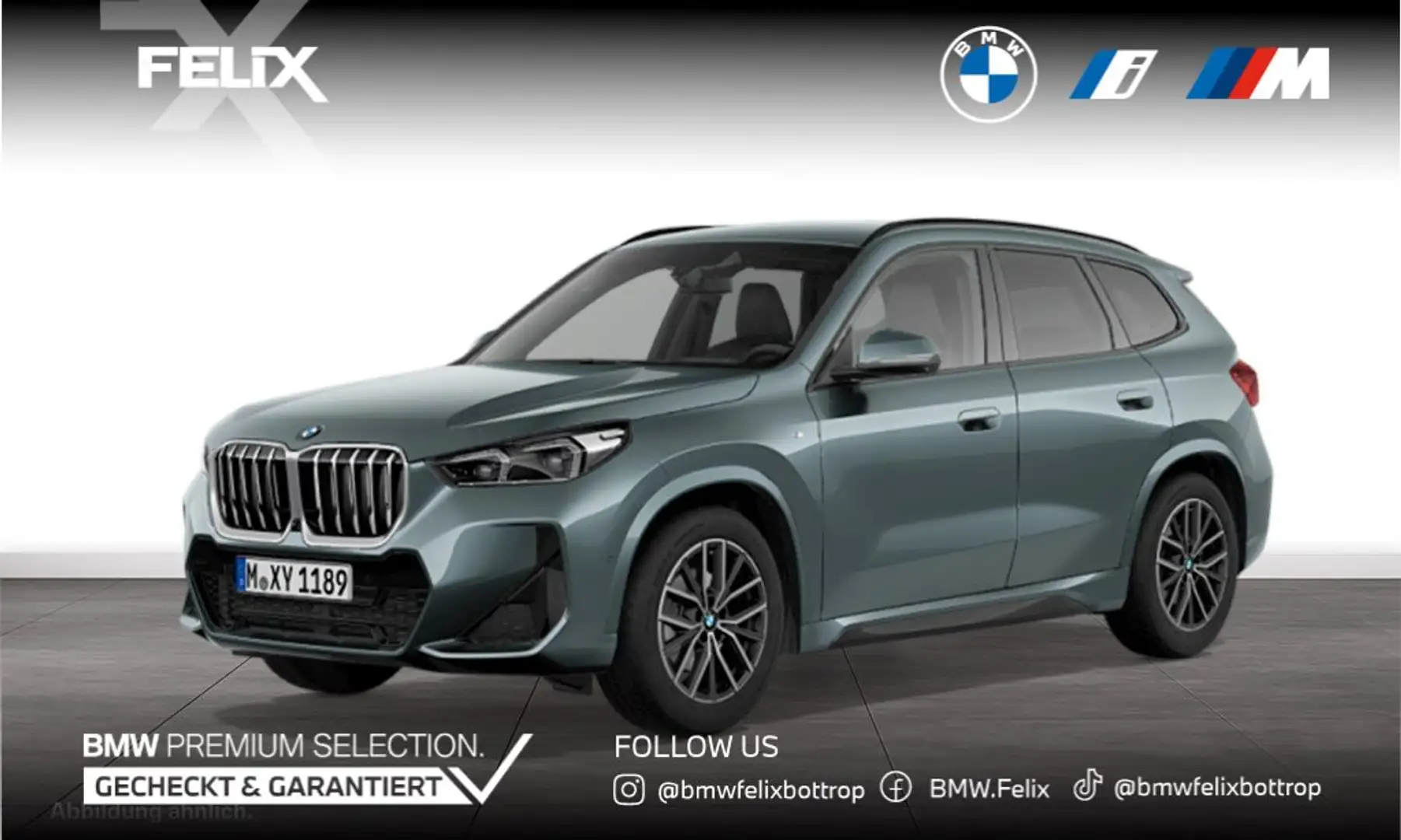 BMW X1 sDrive20d M SPORTPAKET+LIVE COCKPIT PRO+HARMAN/KAR Grün - 1
