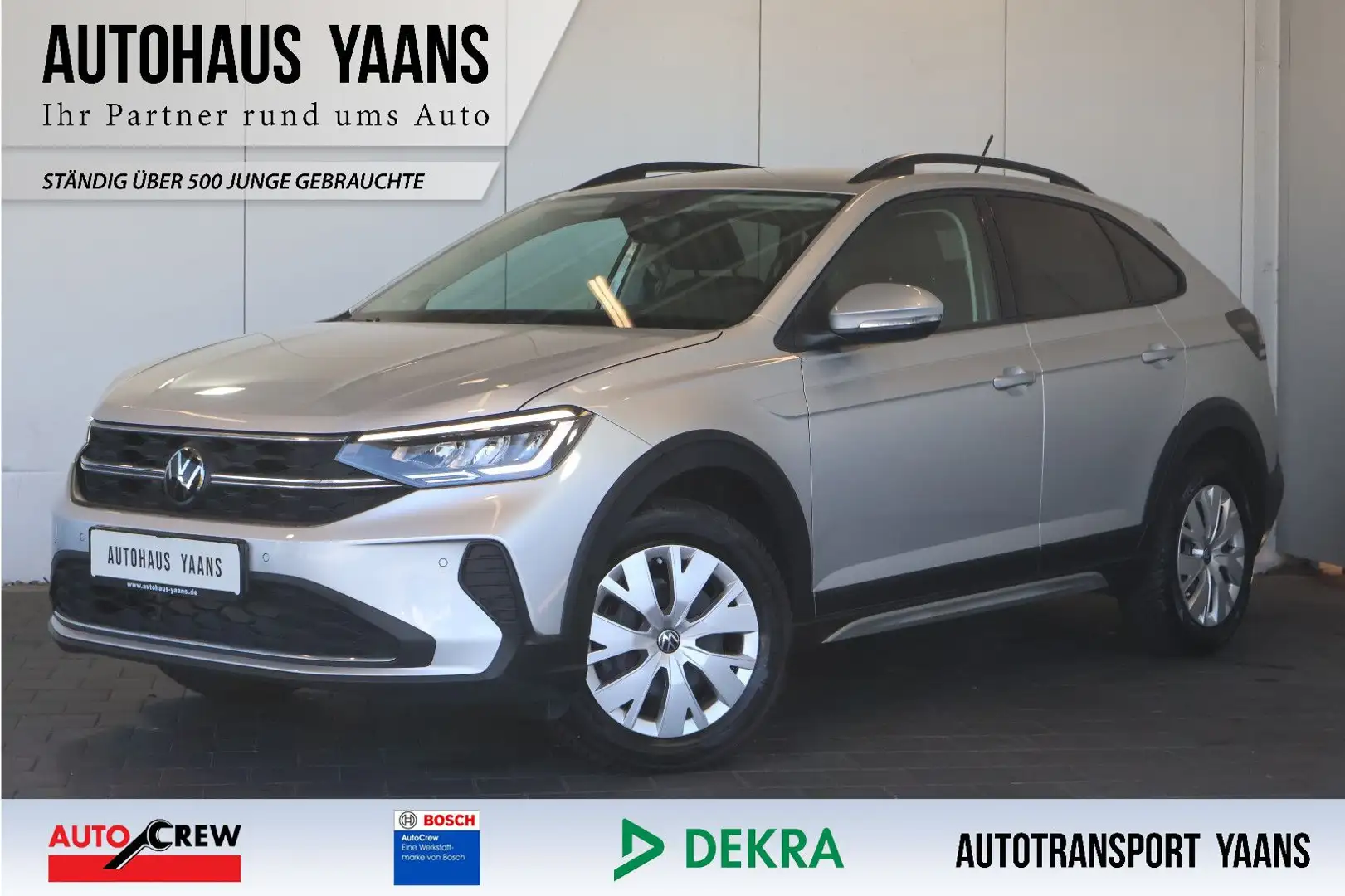 Volkswagen Taigo Life 1.0 TSI AID+ACC+SIDE+LED+CARPLAY Silber - 1