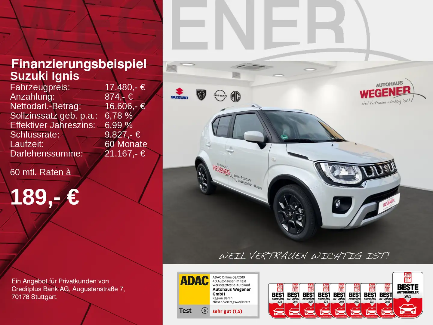 Suzuki Ignis IGNIS COMFORT HYBRID SITZH LED KLIMA Weiß - 2