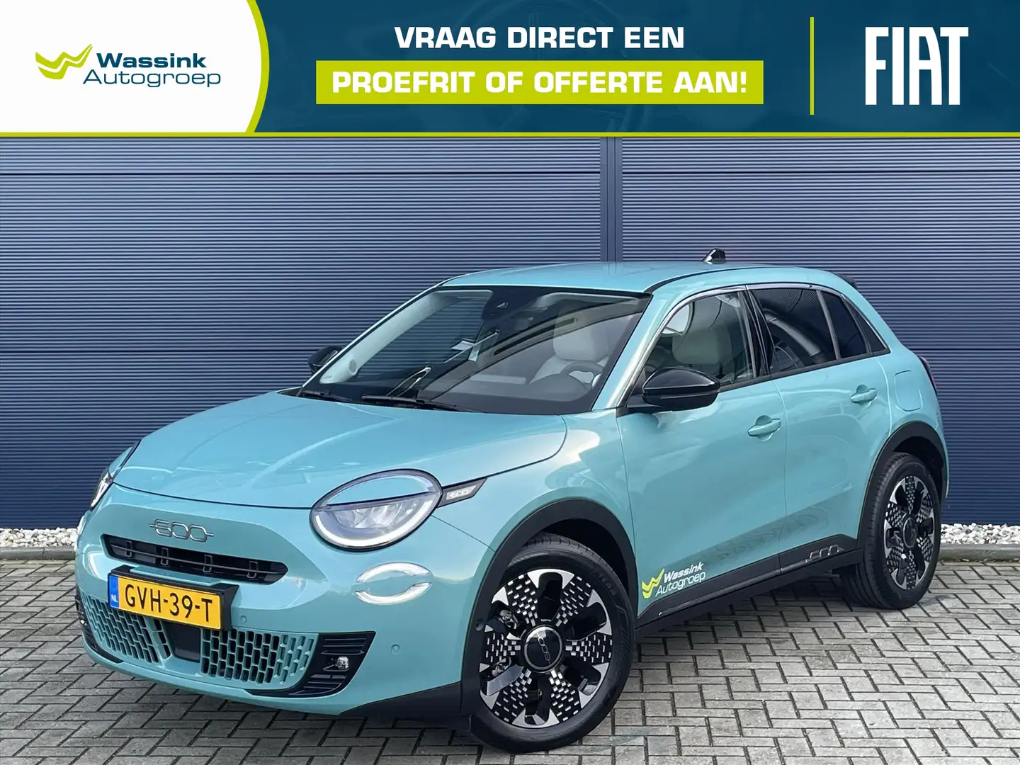 Fiat 600 54kWh 156pk Aut La Prima | Navigatie | Carplay | L Blauw - 1