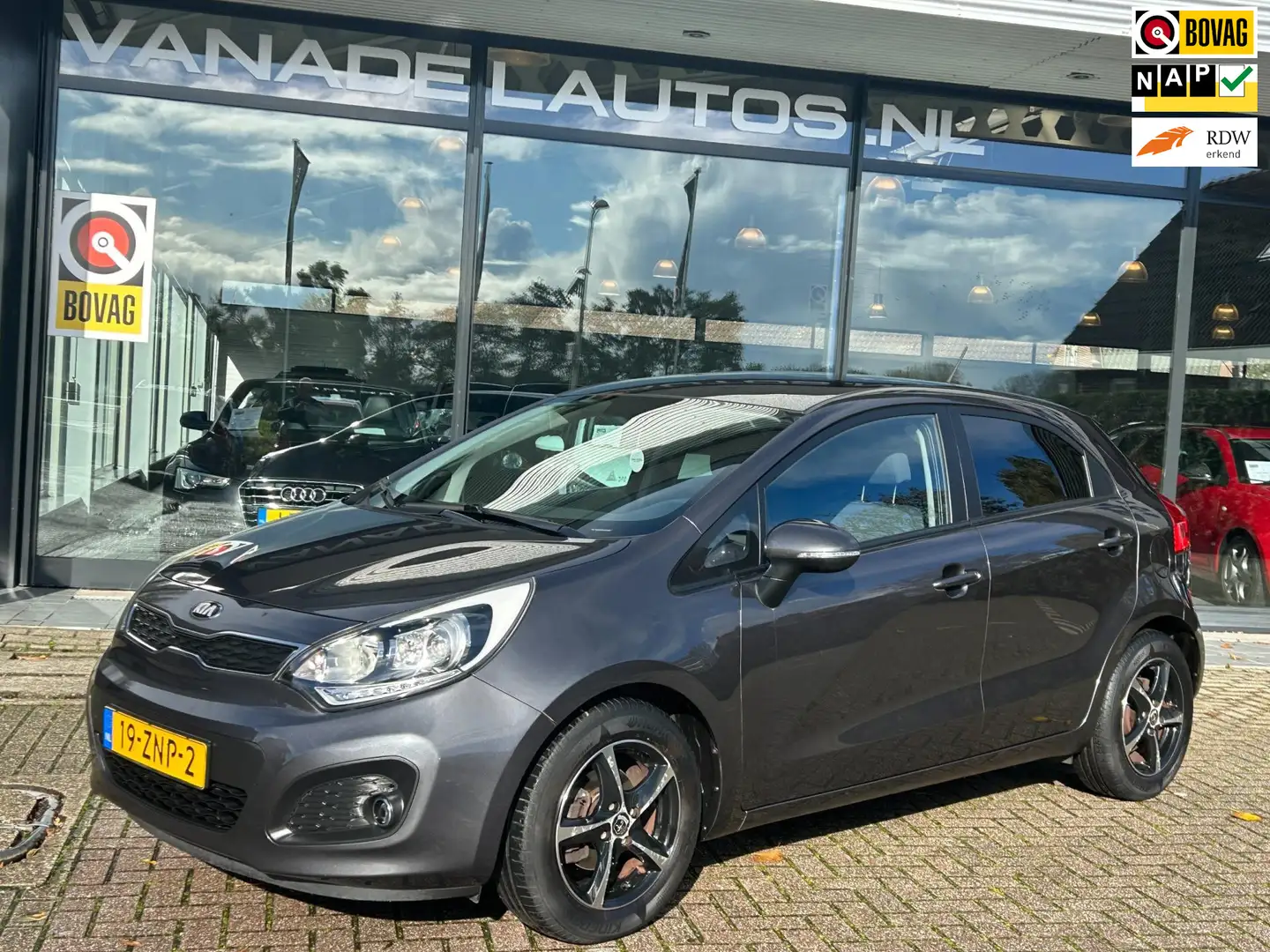 Kia Rio 1.2 CVVT Design Edition 1E Eig! Airco Cruise LM-Ve Gris - 1