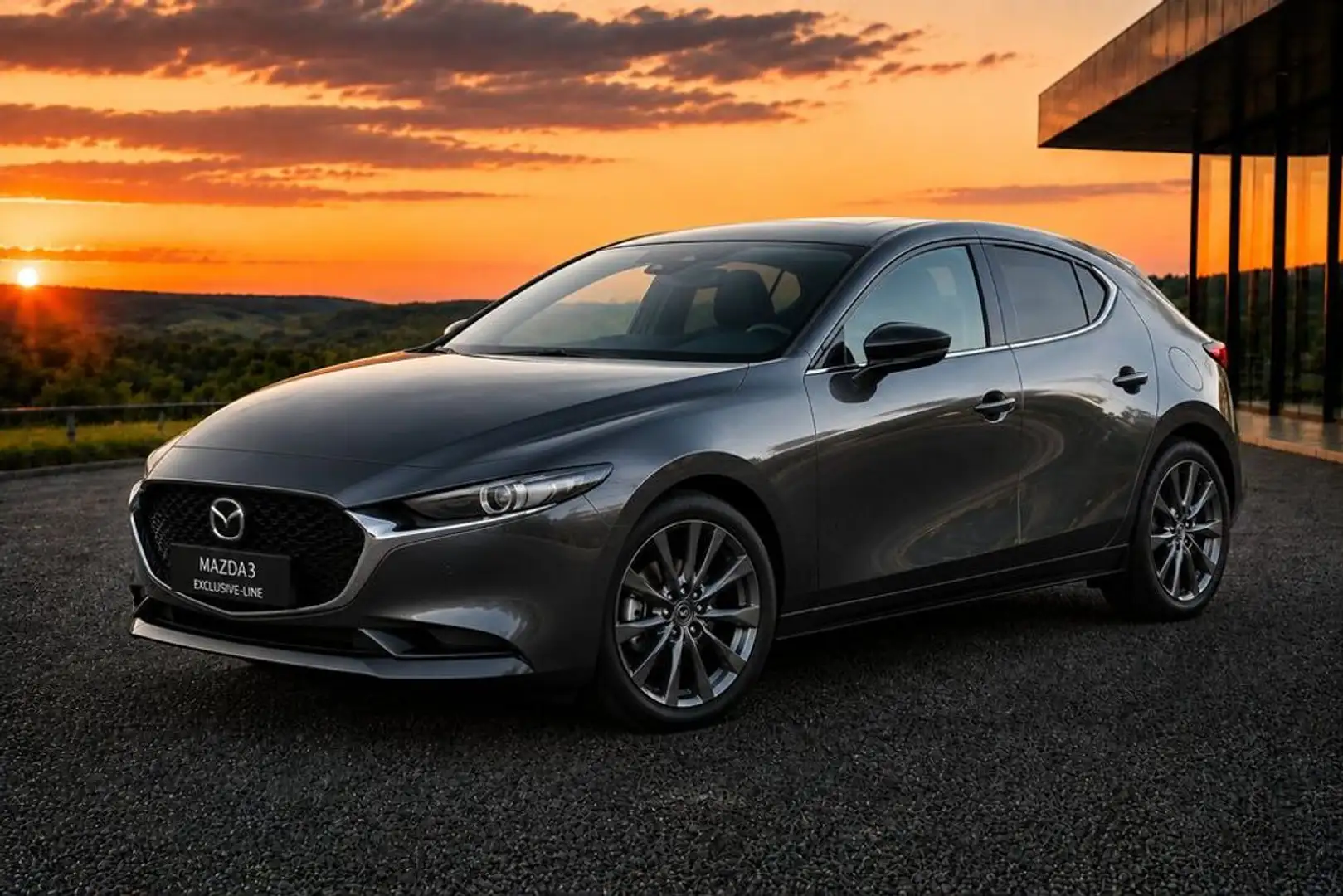 Mazda 3 Exclusive-Line Grau - 1