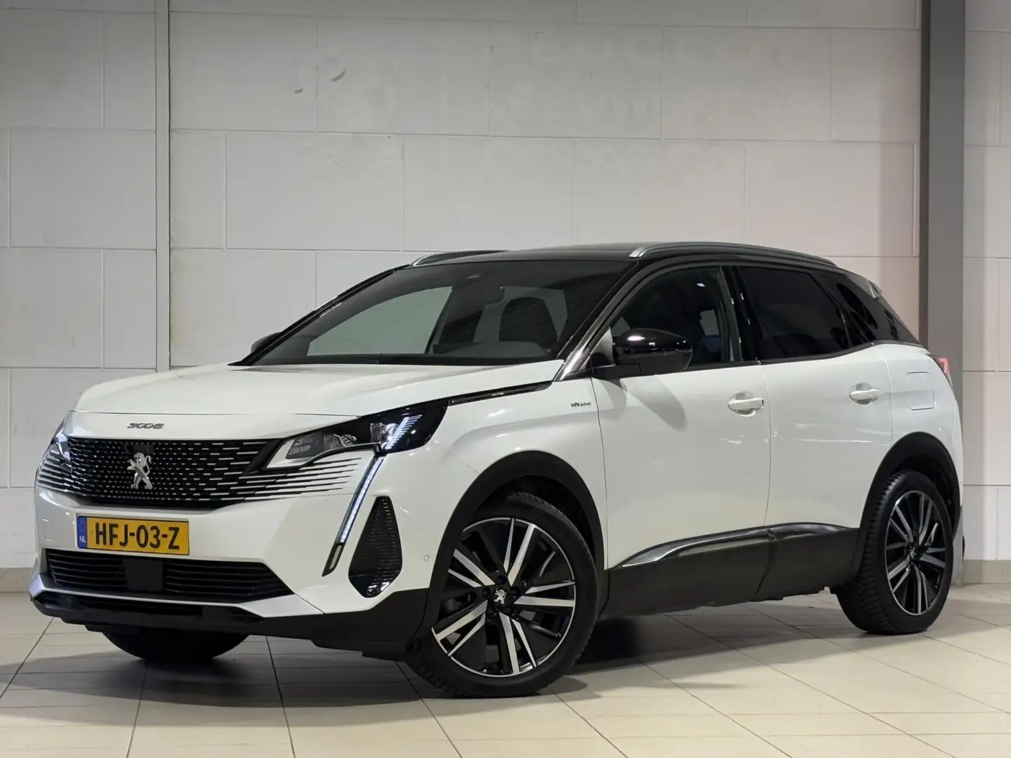 Peugeot 3008 GT 1.6 Turbo 225pk HYbrid e-EAT8 | SCHUIF/KANTELDA Bianco - 2