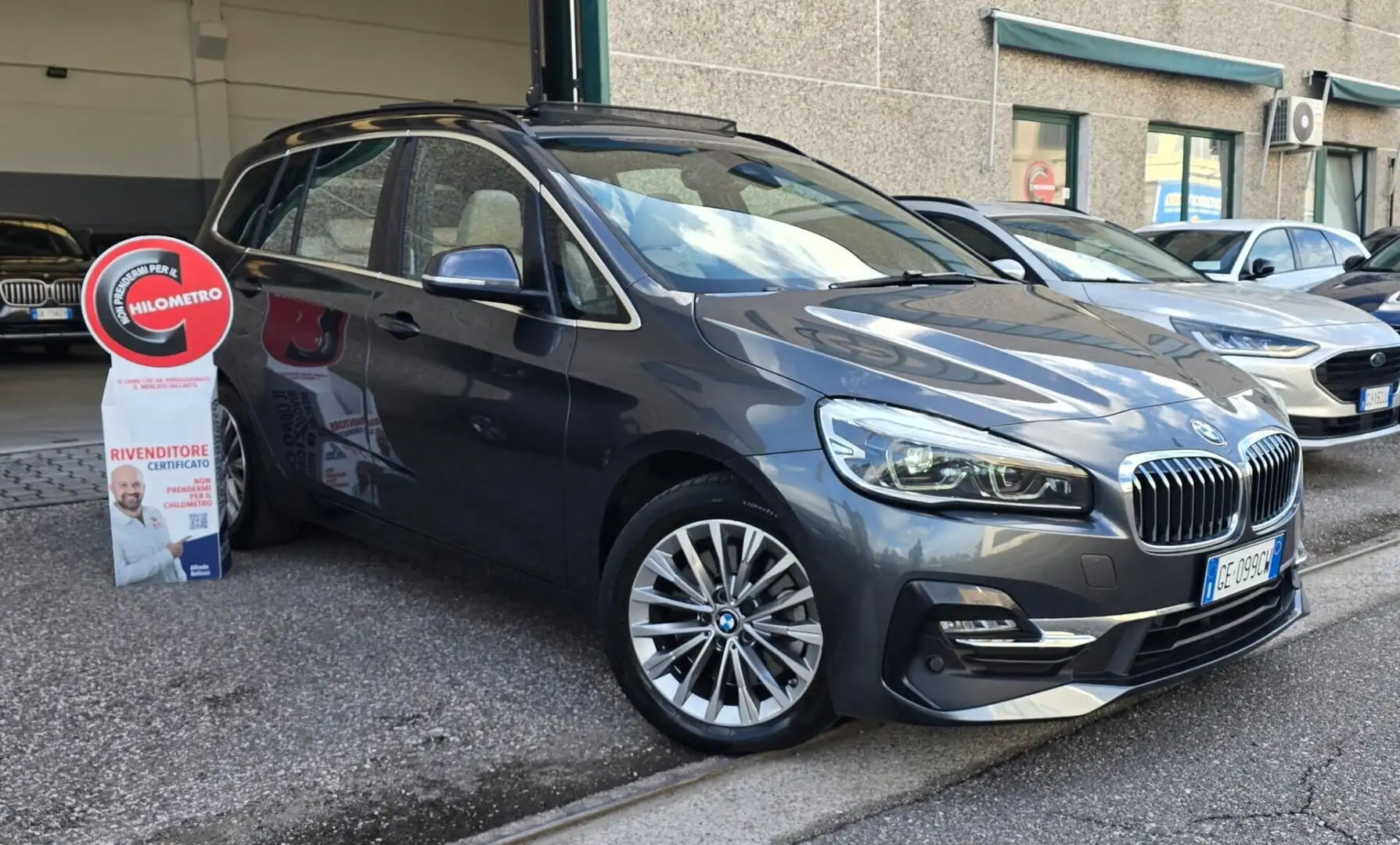 BMW 218d xDrive Grand Tourer Luxury aut. TETTO PELLE L Grigio - 1