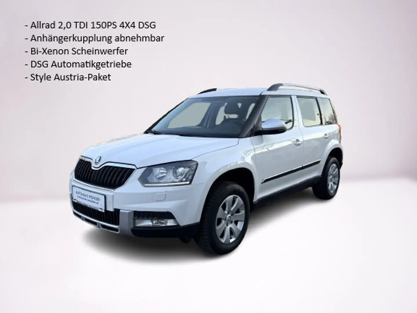 Skoda Yeti Outdoor 2,0 TDI SCR 4x4 Style DSG Weiß - 1