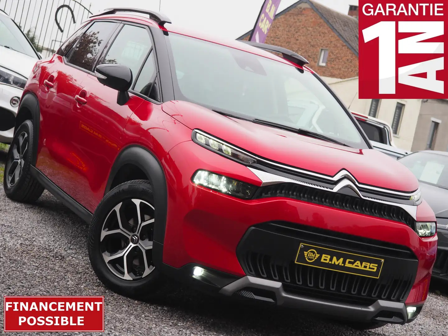 Citroen C3 Aircross 1.5 BlueHDi ✅SHINE✅BOITE AUTO-CUIR-GPS-LED-EU6 Rood - 1