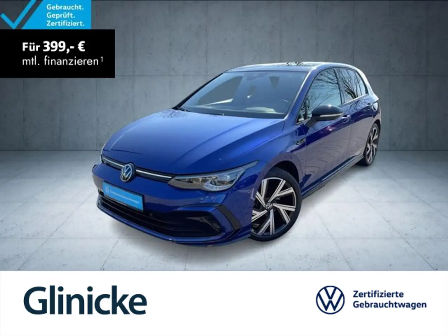 Volkswagen Golf R-Line 1.5 TSI Pano/Matrix/Nav/18''/AppCon/ Blau - 1
