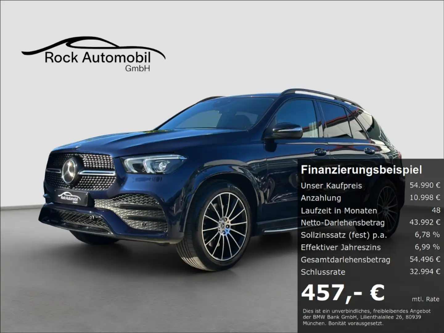 Mercedes-Benz GLE 350 de 4M AMG Line NIGHT Burmester *Garantie* Blau - 1