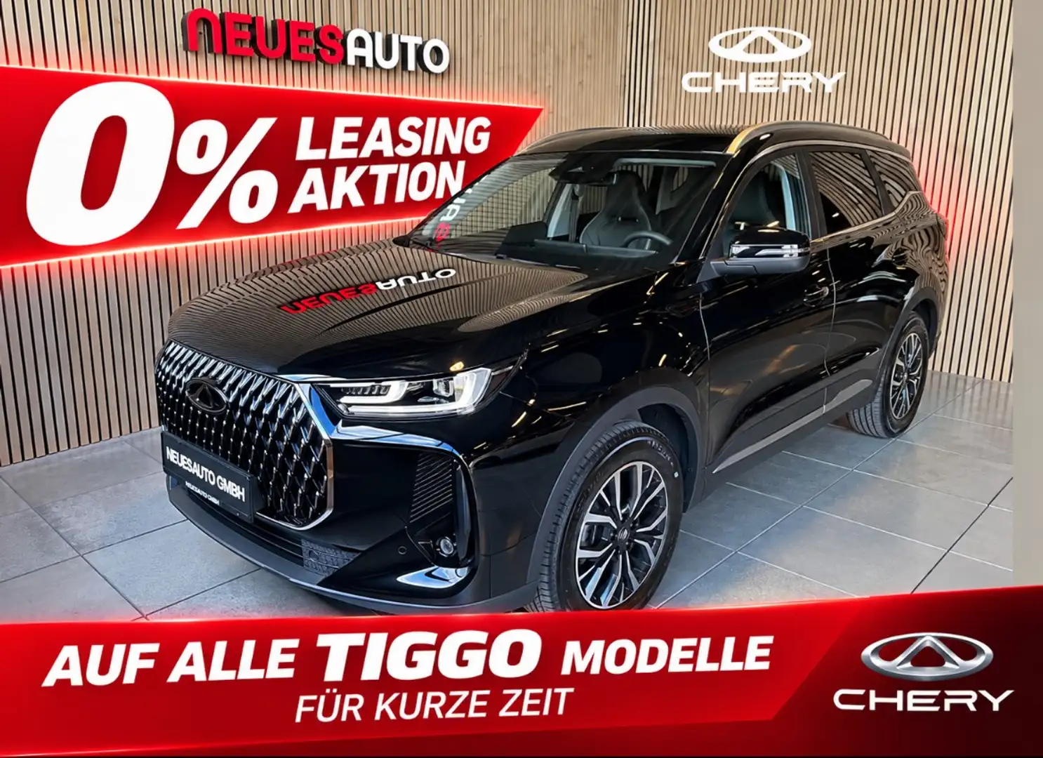 Chery Tiggo TIGGO 7 HEV UNIQUE *7 Jahre Gar.*540°Kam.*Pano* Schwarz - 1