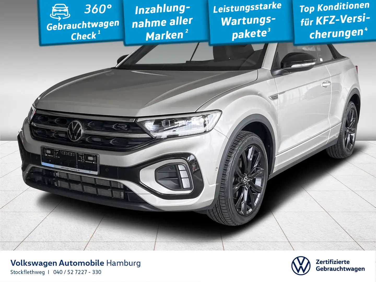 Volkswagen T-Roc 1.5 TSI R-Line DSG CarPlay ACC Zilver - 1