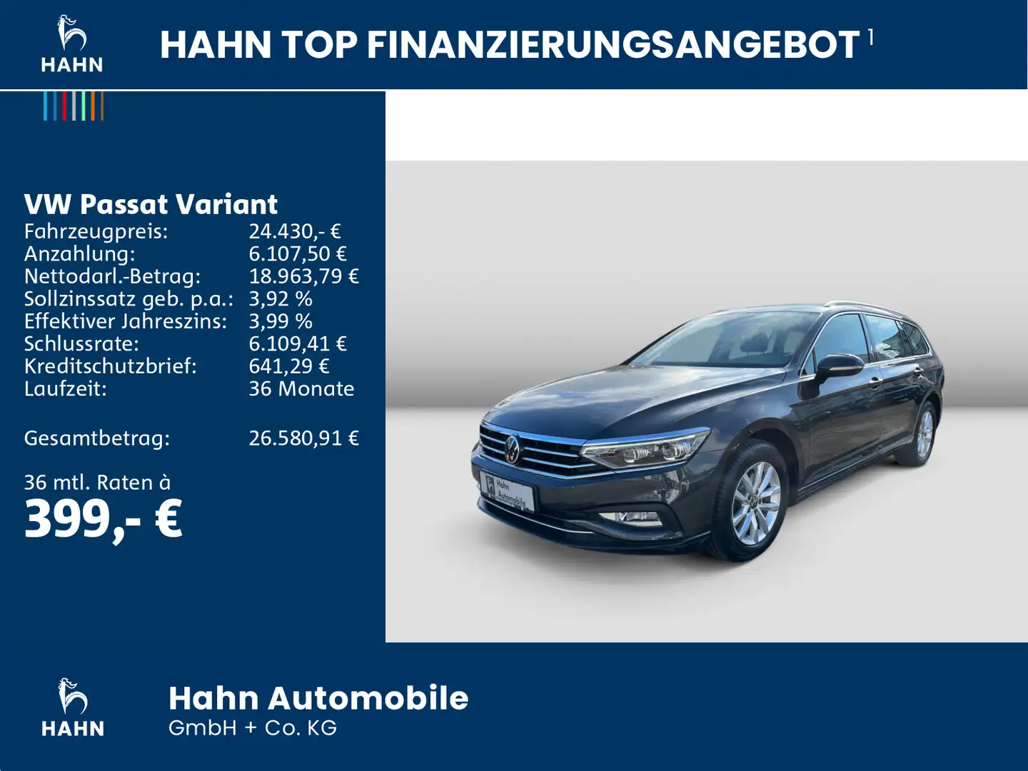 Volkswagen Passat Variant 2.0TDI DSG Business Matrix AHK CA Gris - 2