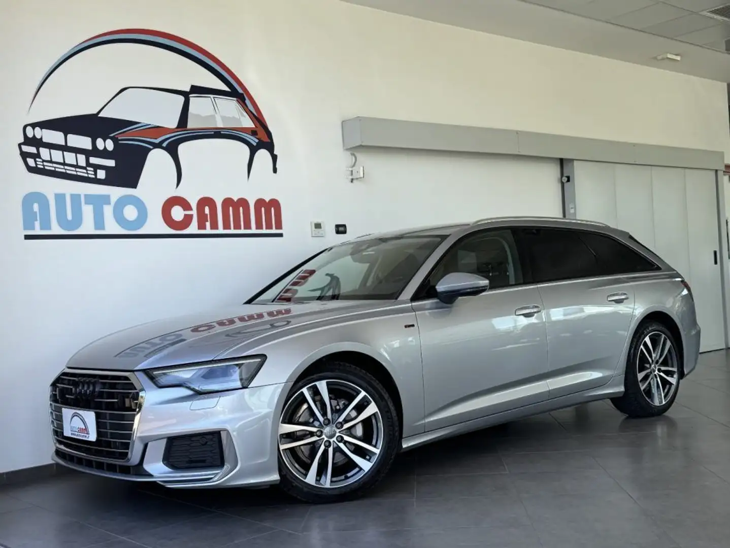 Audi A6 Avant 40 2.0 TDI MHEV S-tronic Sport SLINE S-LINE Zilver - 1