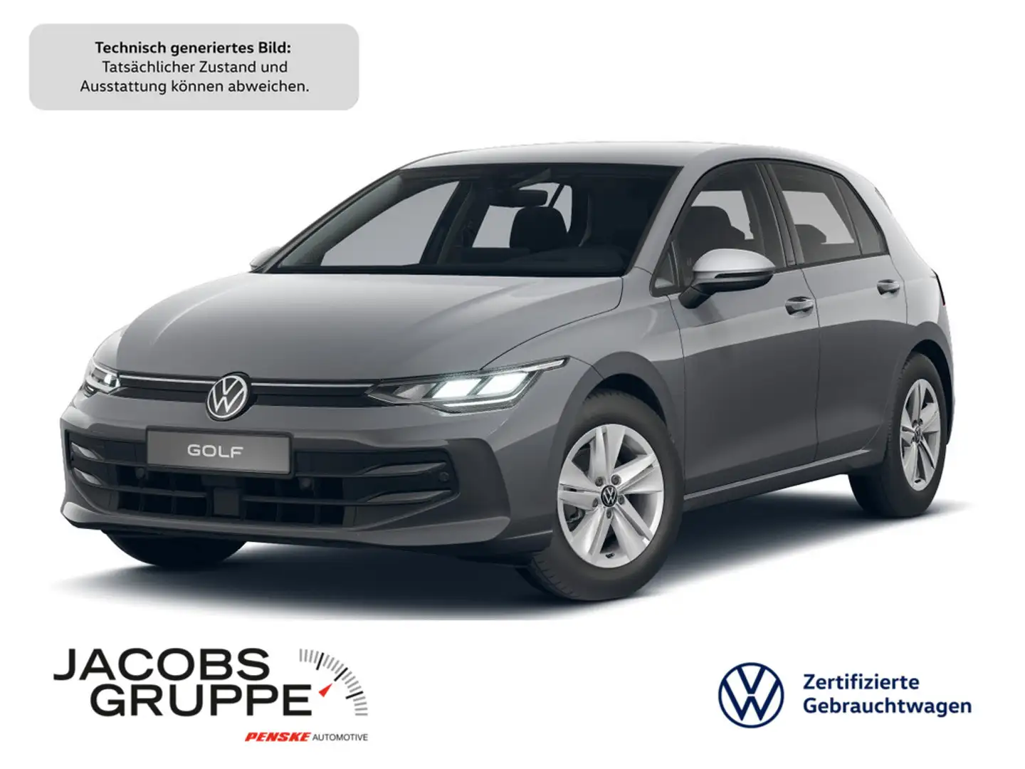 Volkswagen Golf VIII 1.5 eTSI Life Navi*HuD*Klima*SHZ Gris - 1