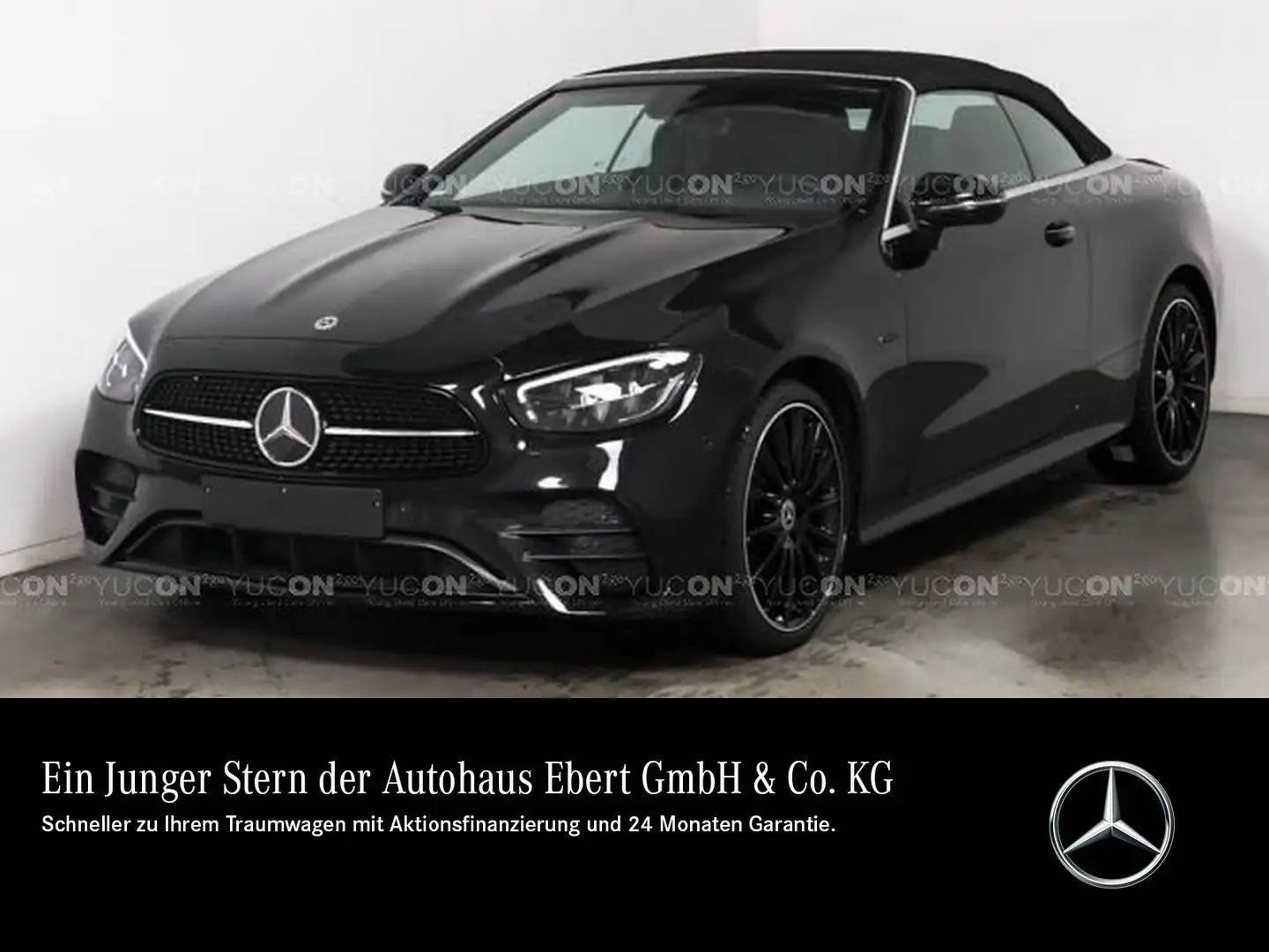 Mercedes-Benz E 300 E300d 4M Cabrio AMG Night Edition Busin AIRSCARF Nero - 1