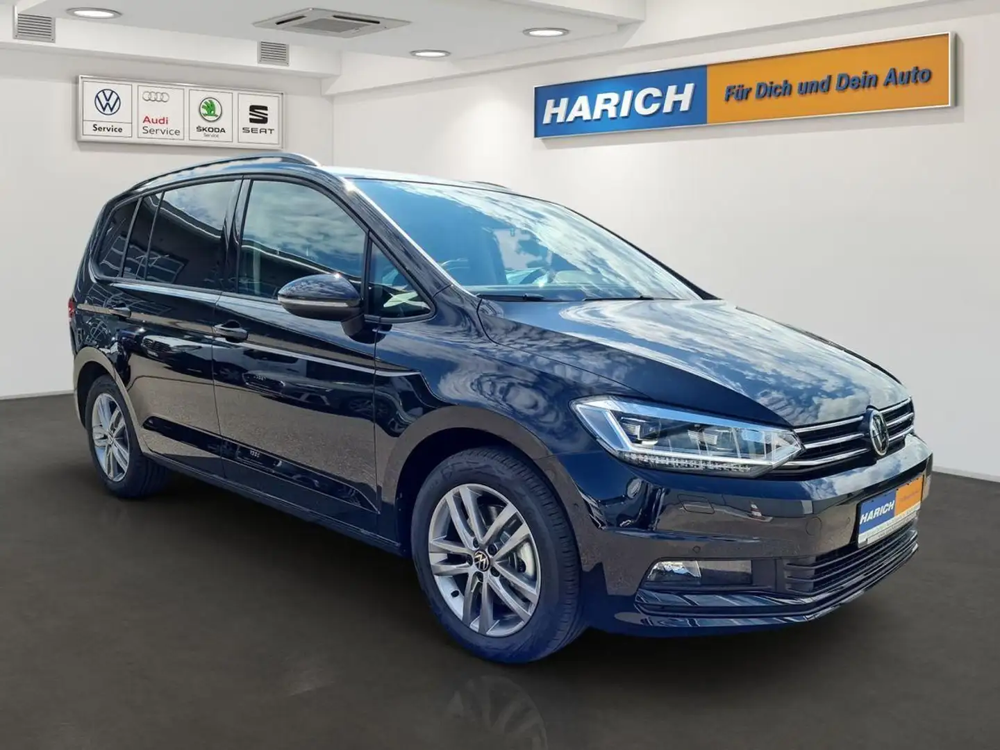 Volkswagen Touran 1.5 TSI DSG 7-SITZER AHK LED NAVI PARKLEN Schwarz - 2