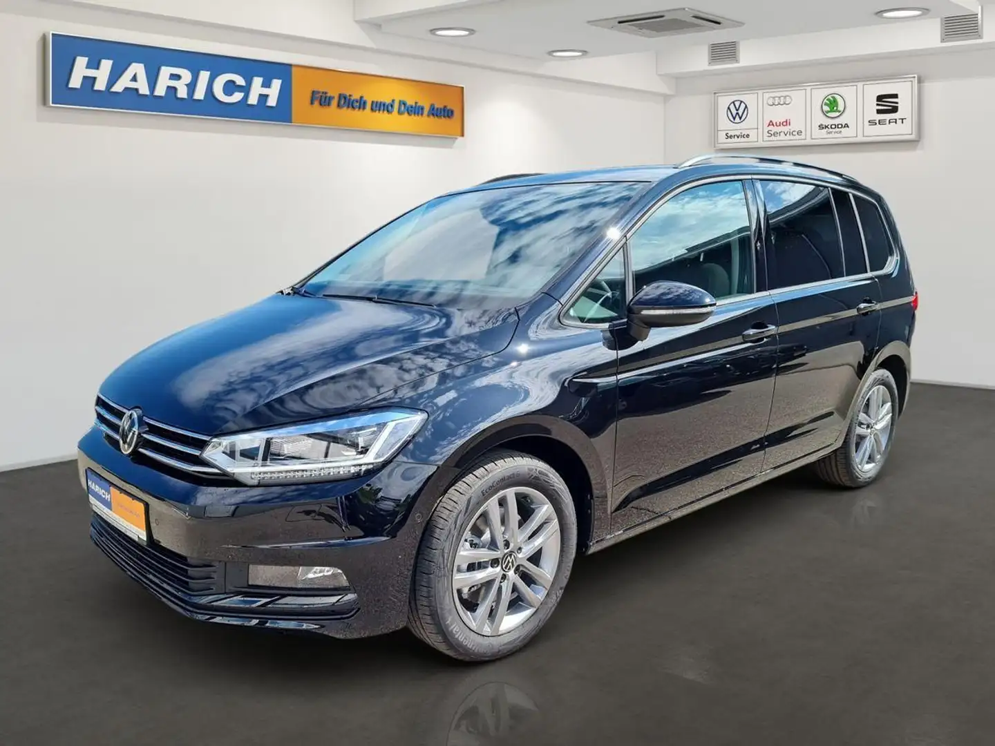 Volkswagen Touran 1.5 TSI DSG 7-SITZER AHK LED NAVI PARKLEN Schwarz - 1