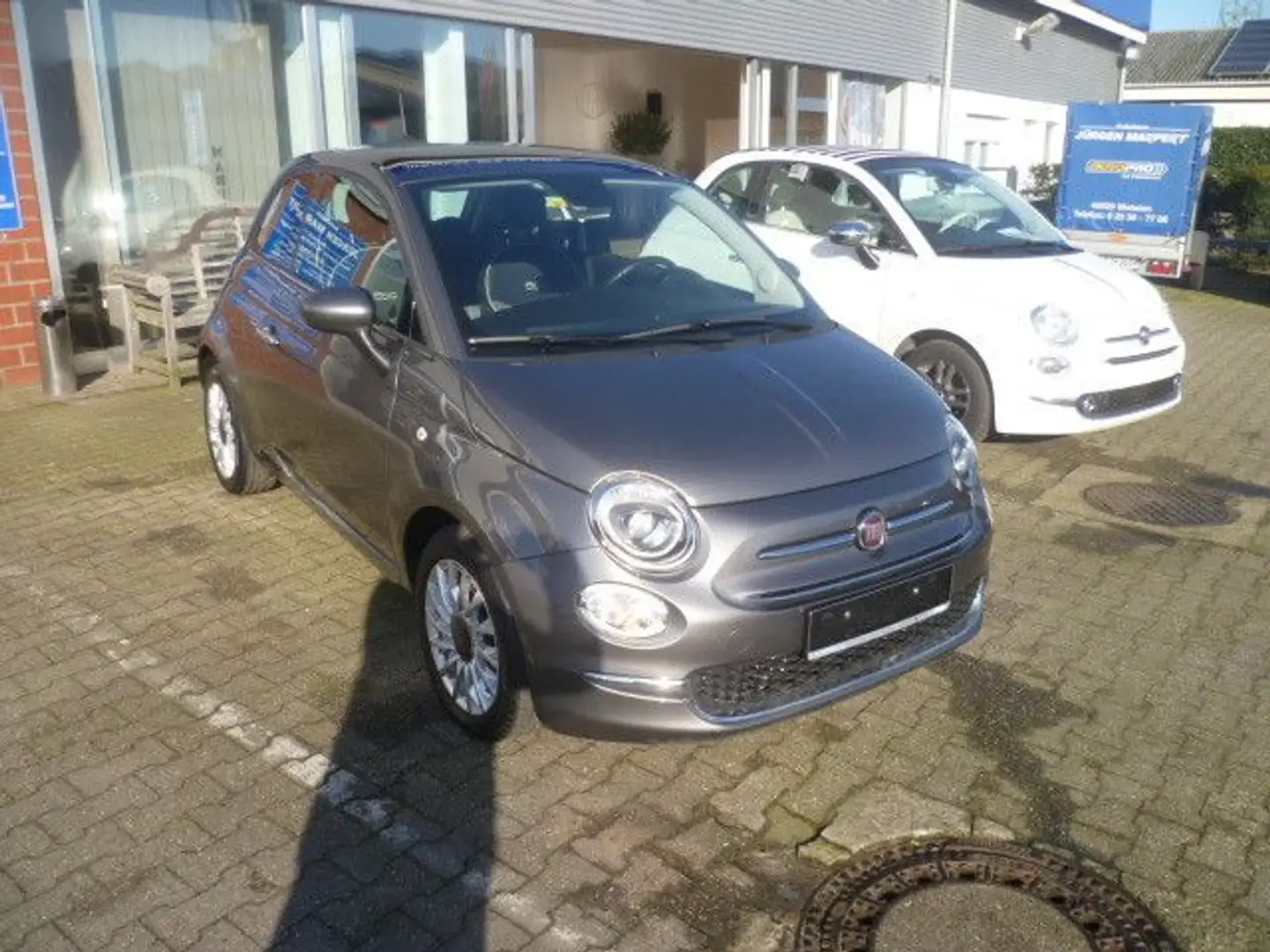 Fiat 500 Klimaautomatik Alufelgen Panoramadach Grau - 2