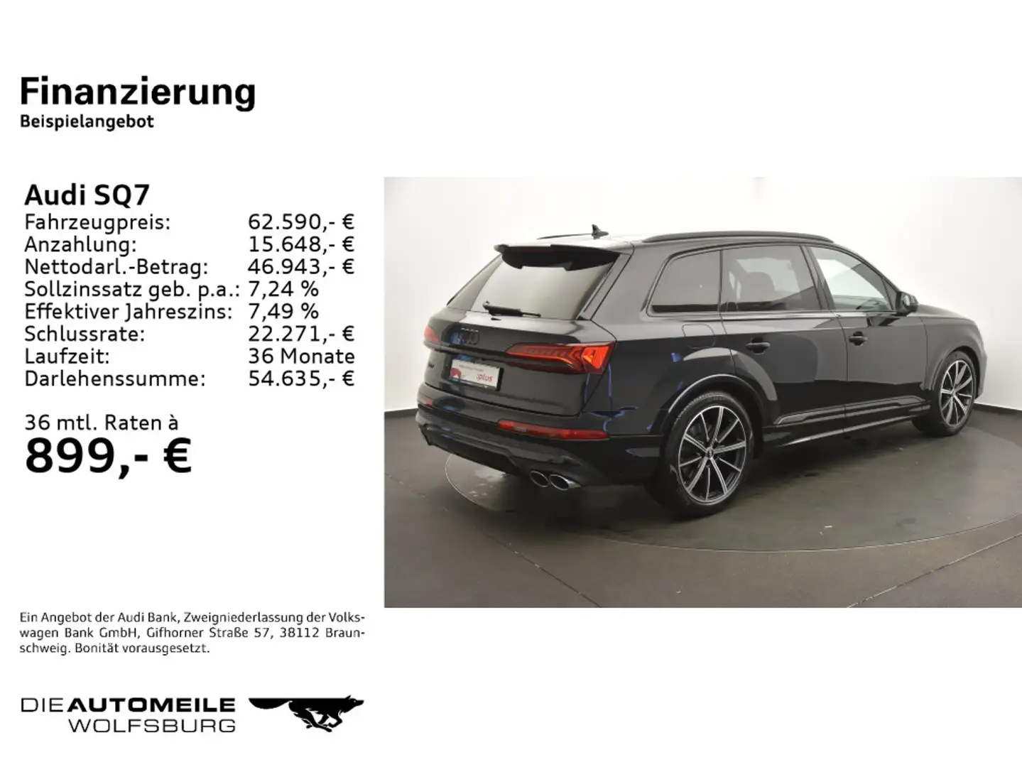 Audi SQ7 4.0 TDI quattro tiptronic Stand/Luft/Matrix/ Negro - 2