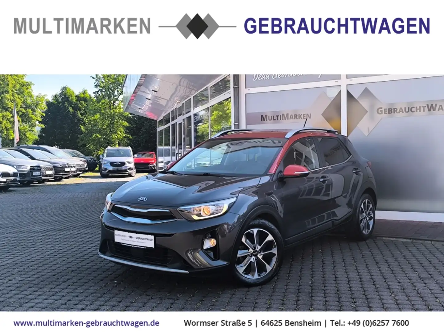 Kia Stonic Spirit 1.0 T-GDI Navi/LED/SHZ/LHZ/Klimaat/CarPlay Grijs - 1