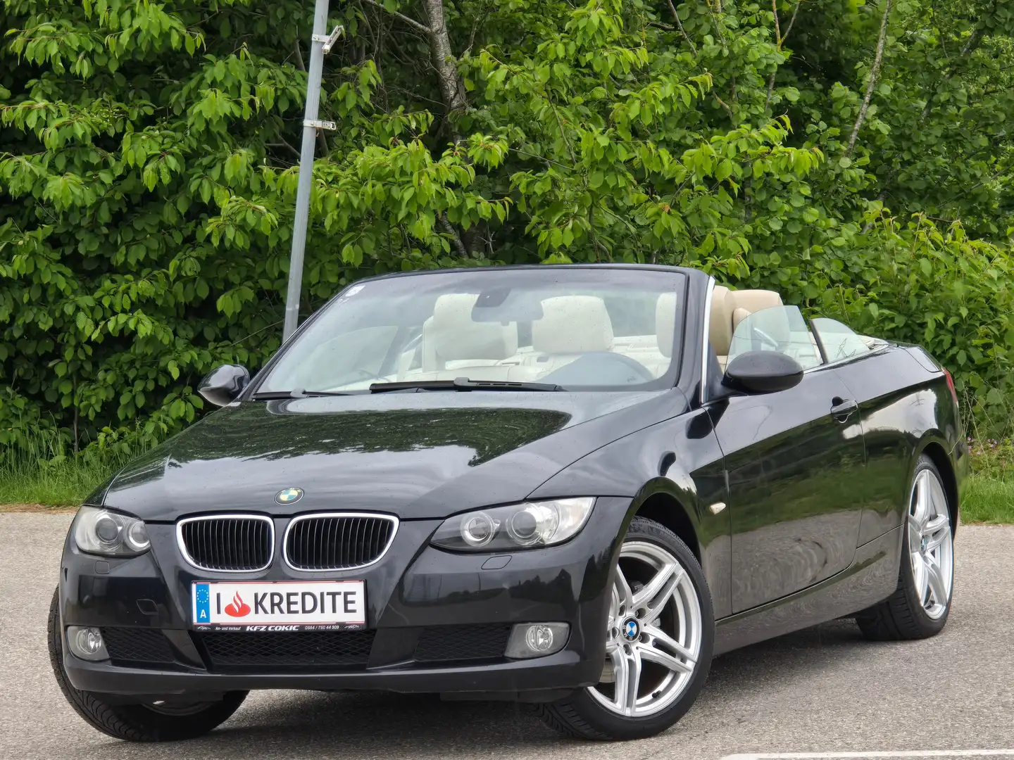 BMW 320 i Top* Kredit* Cabrio* Tempomat* Beige Leder* Schwarz - 1
