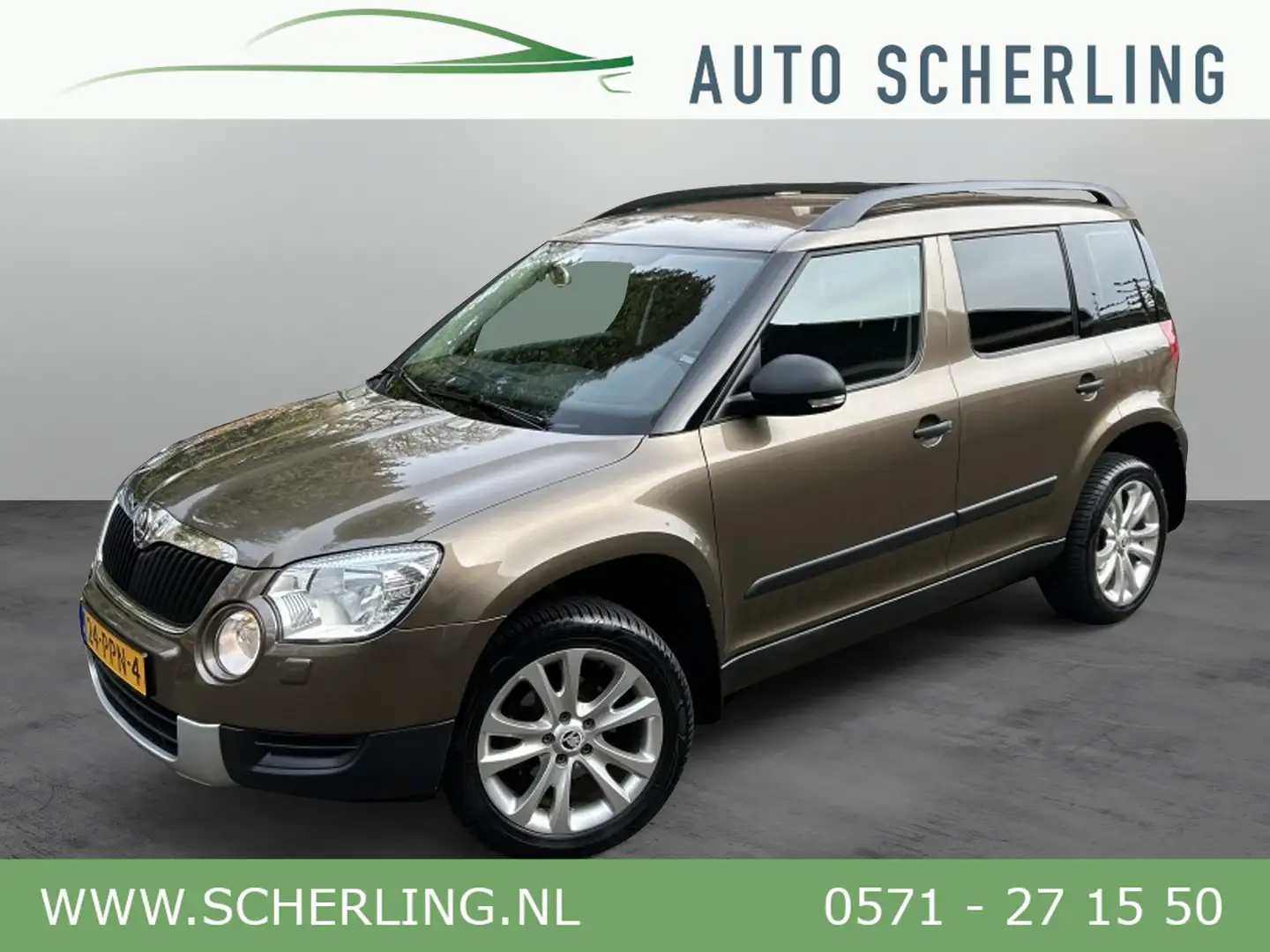 Skoda Yeti 1.2 TSI Comfort Trekhaak, 17" LMV, Cruise, Dakrail Marrón - 1