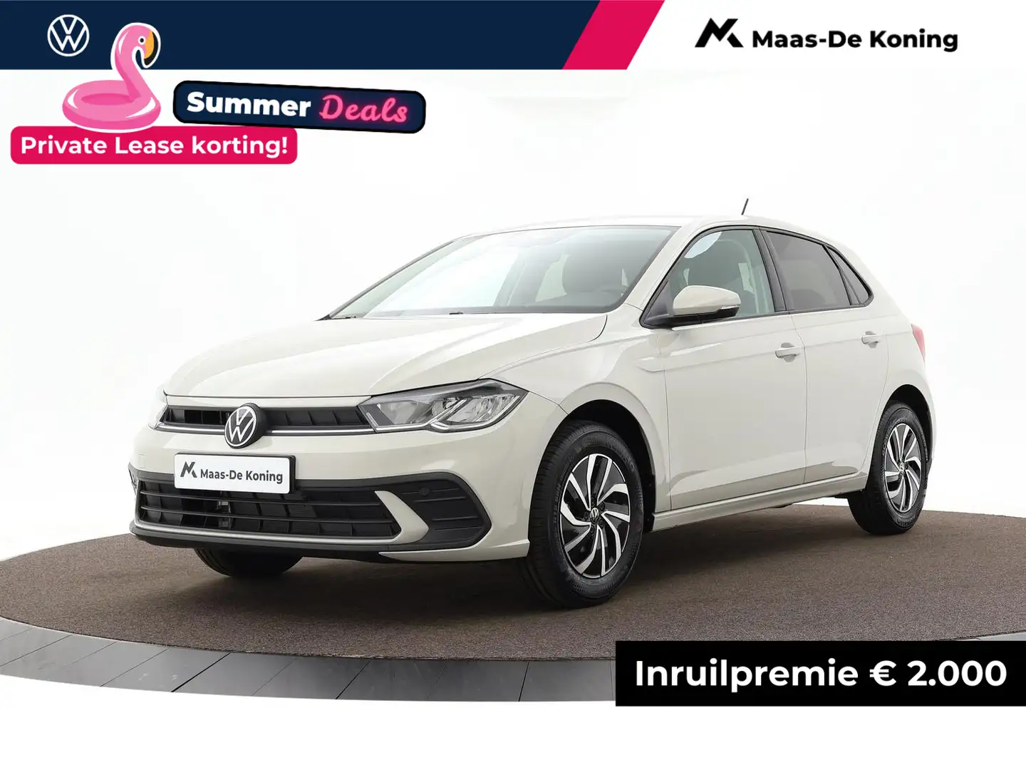 Volkswagen Polo Life Edition 1.0 TSI 95 pk 5 versn. Hand · Aircond Beige - 1