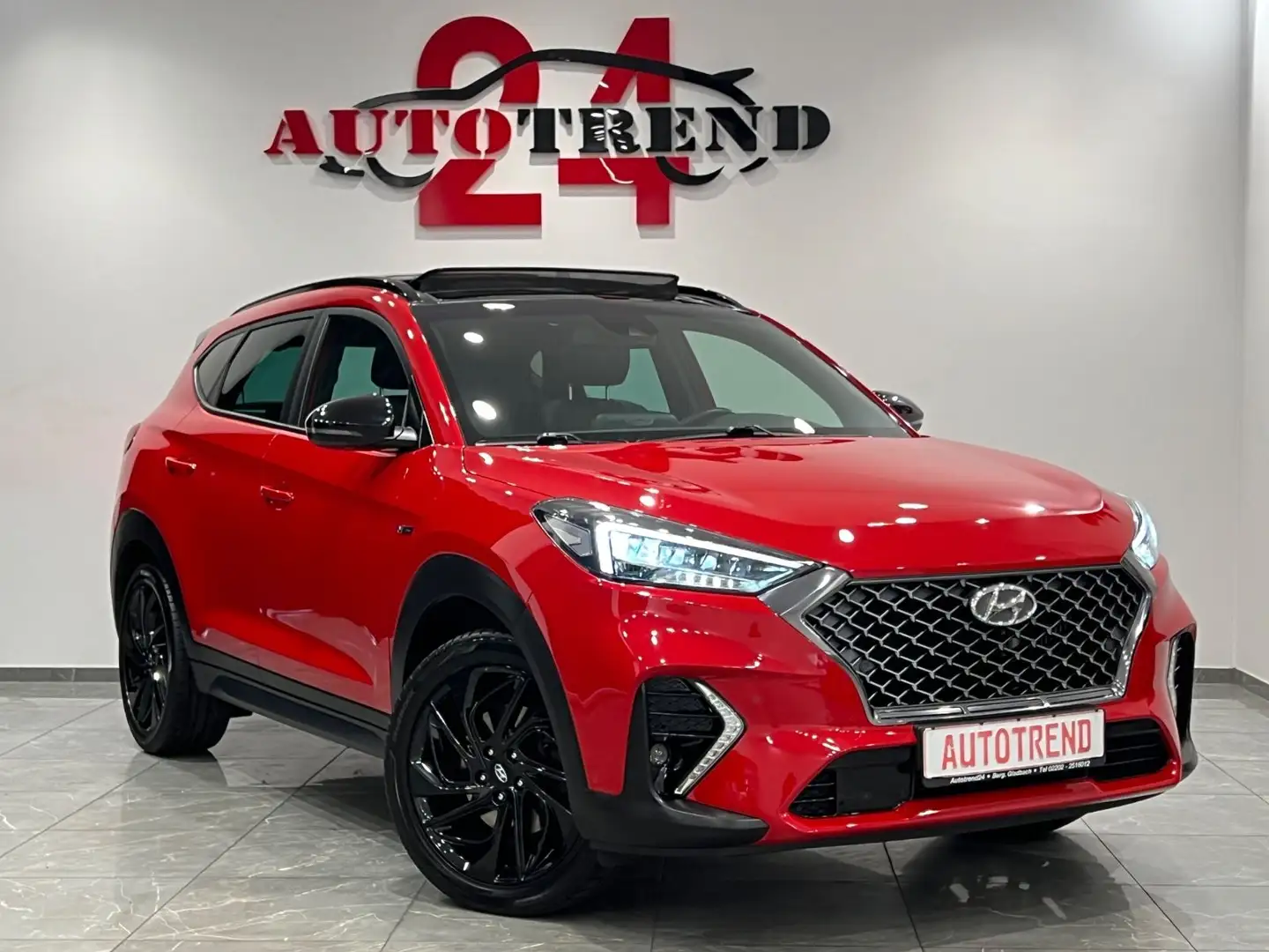 Hyundai TUCSON N Line 4WD PANO+AUTOMATIK+KAMERA+LED+AHK Rojo - 2