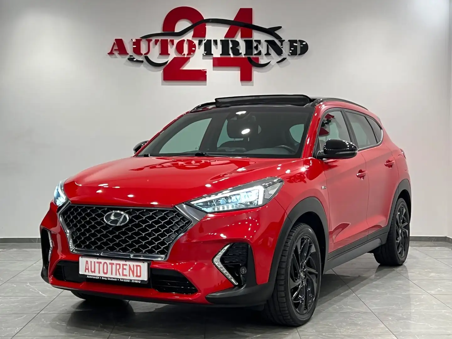 Hyundai TUCSON N Line 4WD PANO+AUTOMATIK+KAMERA+LED+AHK Rojo - 1