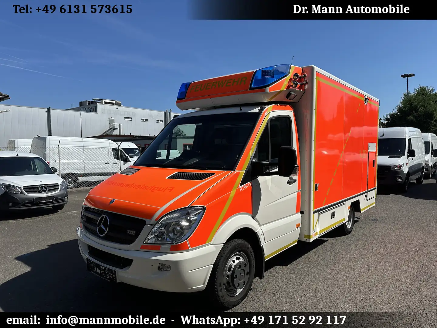 Mercedes-Benz Sprinter 519 CDI Rettungswagen Top Ausst V6 3,0 ltr Weiß - 1