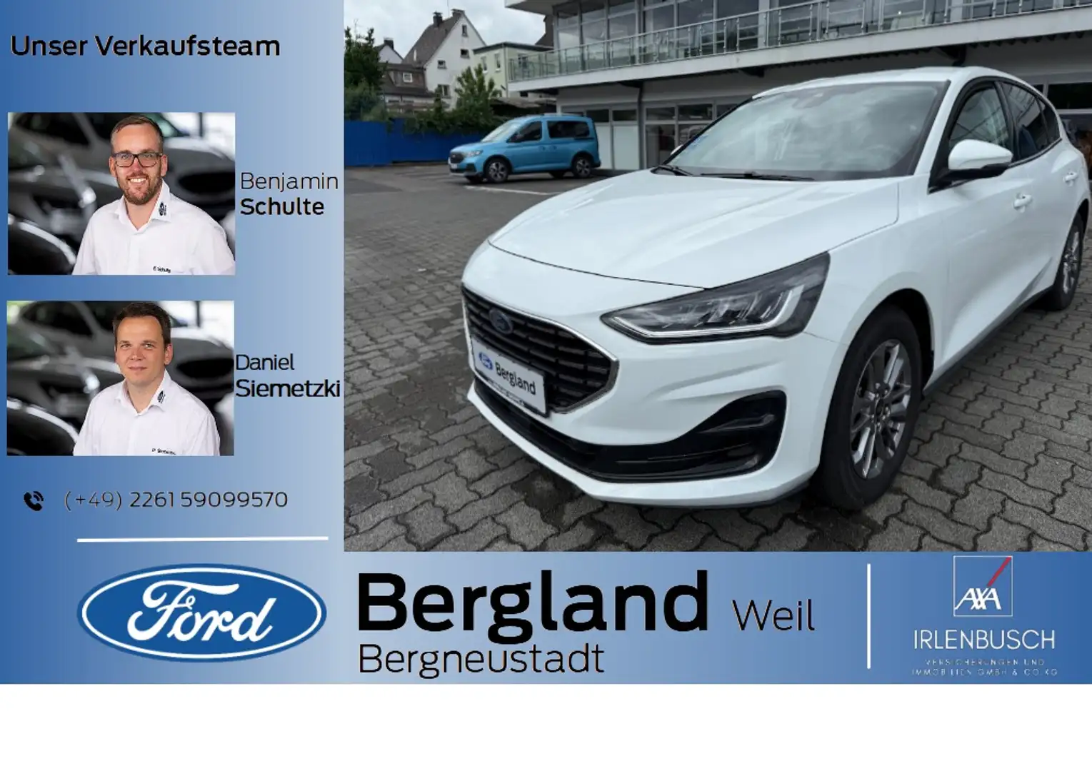 Ford Focus TITA STYLE 5D 1.0L 125 PS MHEV M6 Wit - 1