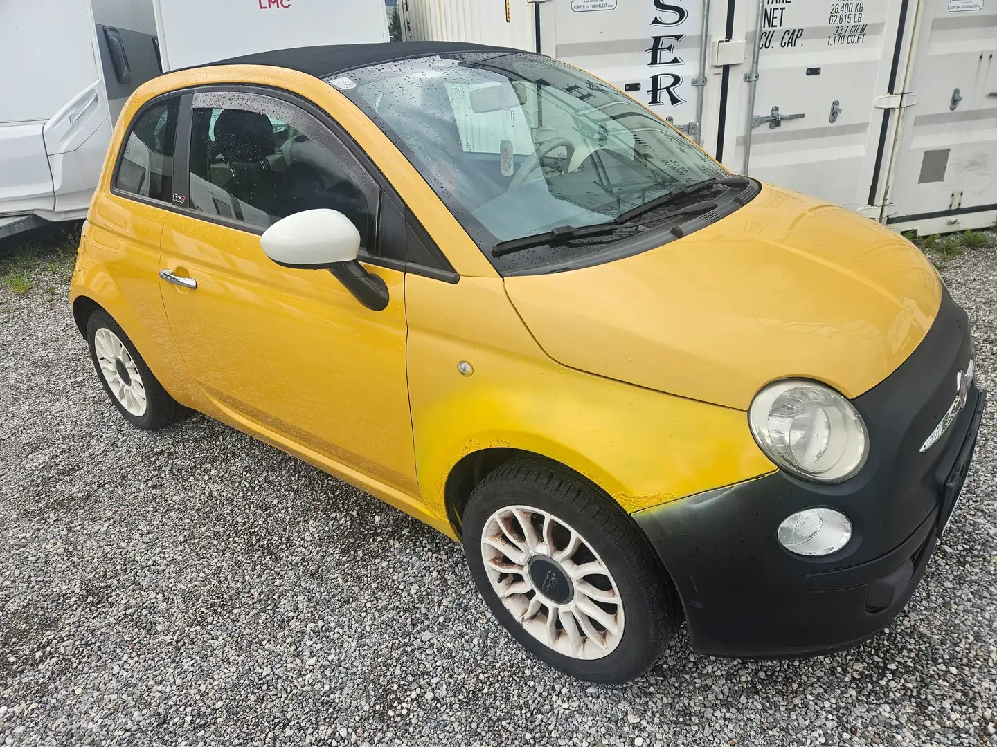 Fiat 500 1,2i EURO5B KABRIO 70000KM!TÜV NEUE!!FIX PREIS! Gelb - 2