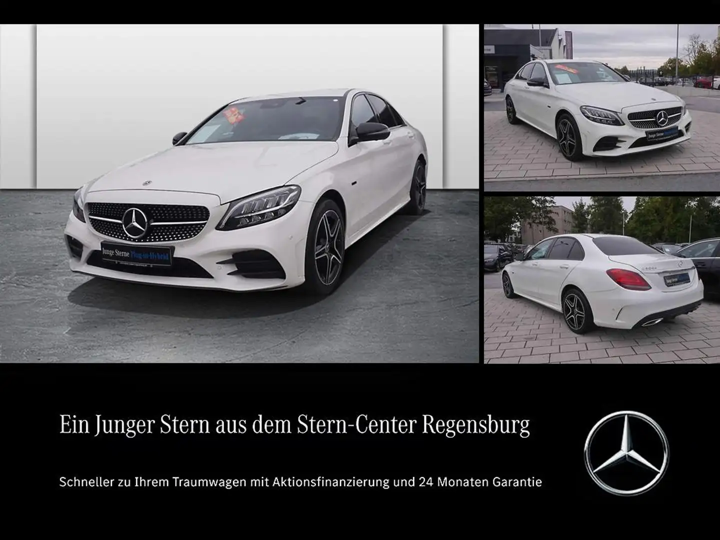 Mercedes-Benz C 300 e Limousine AMG+360°+NIGHT+DAB+SHZ+COMAND+ Weiß - 1