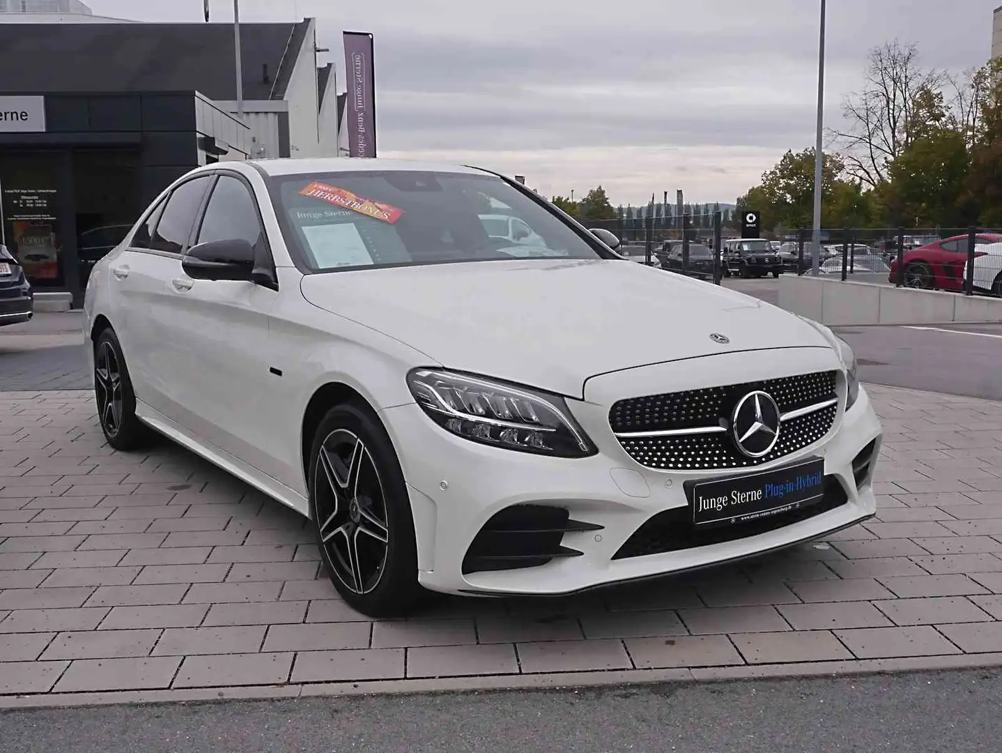 Mercedes-Benz C 300 e Limousine AMG+360°+NIGHT+DAB+SHZ+COMAND+ Blanc - 2