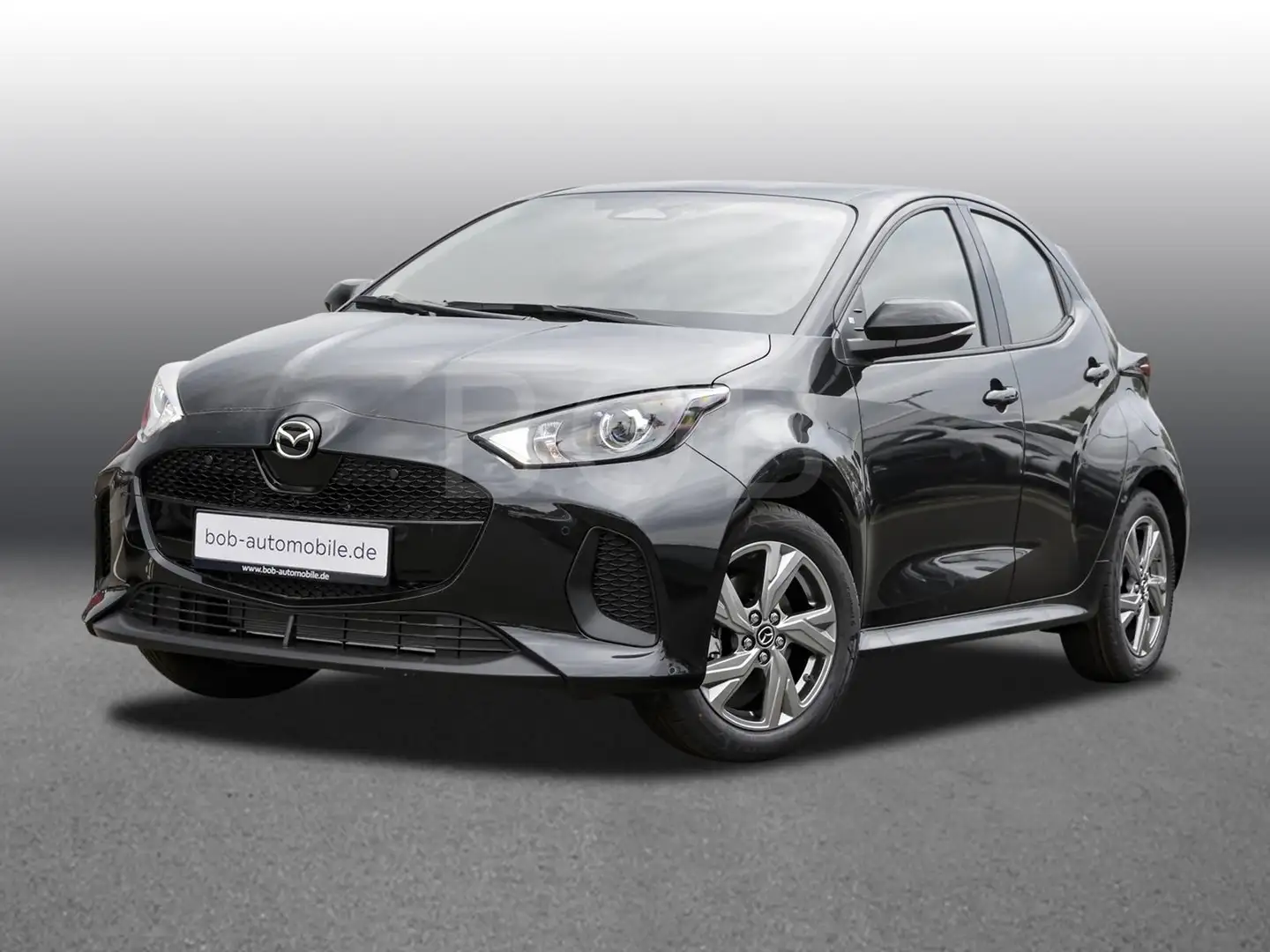 Mazda 2 2024 e-CVT Exclusive Line SHZ PDC KLIMA 8-fach bereift Schwarz - 1