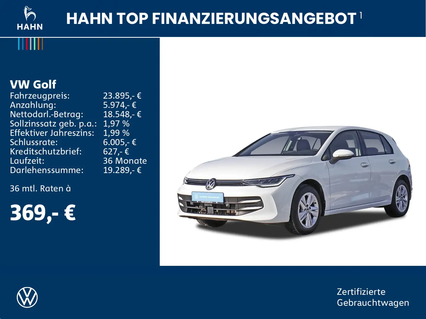Volkswagen Golf VIII 1.5TSI DSG Life ACC LED Navi-Vorb. PDC Weiß - 2