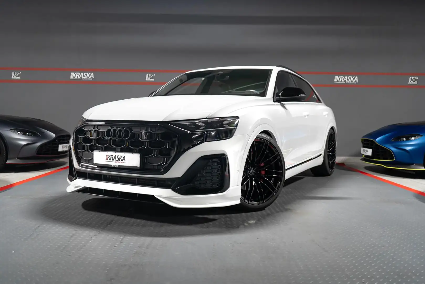 Audi Q8 50 TDI quattro S-Line AHK PANO STHZ ABT AERO Weiß - 1