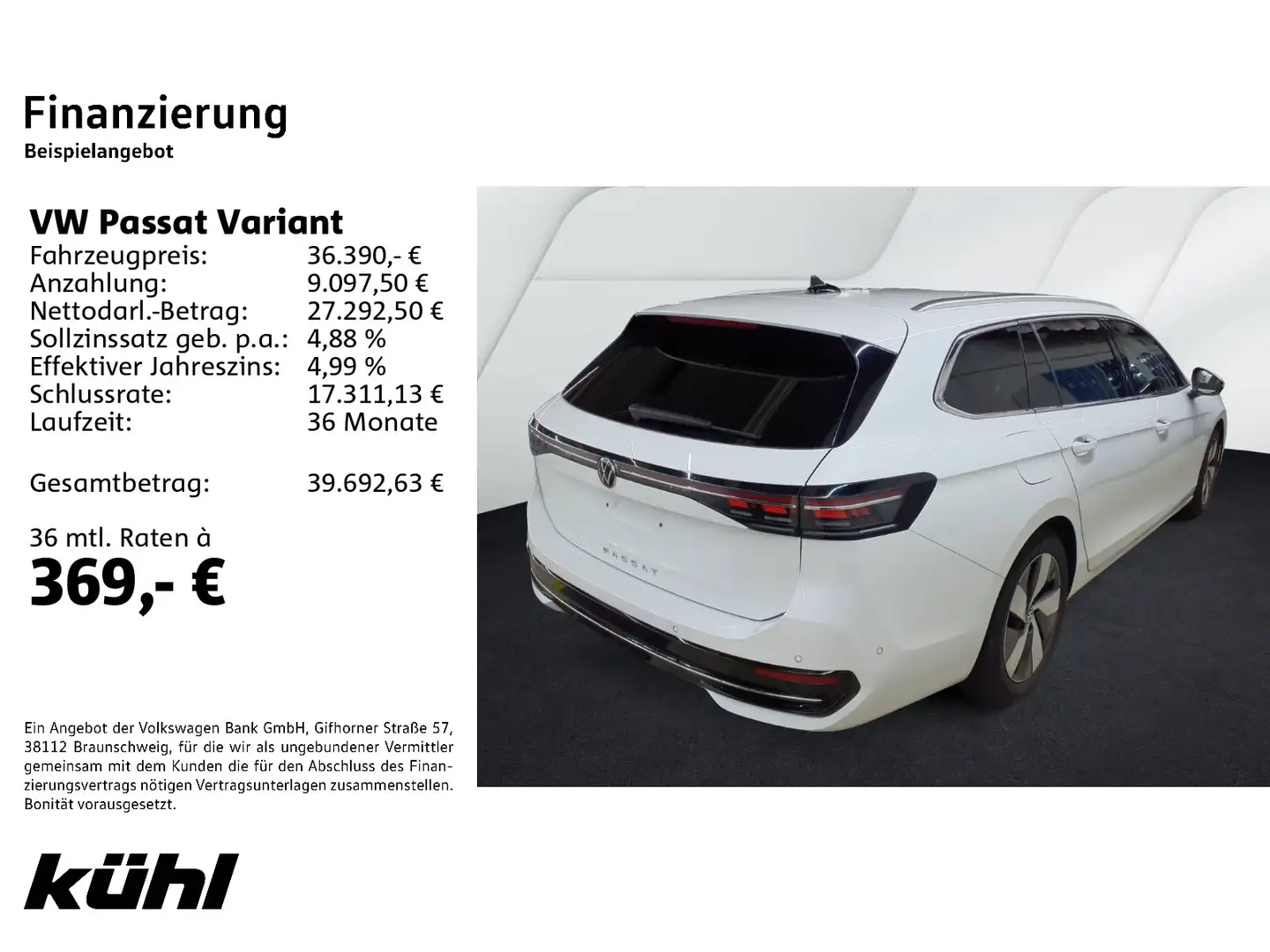 Volkswagen Passat Variant 2.0 TDI DSG Elegance IQ.Light/ACC Weiß - 2