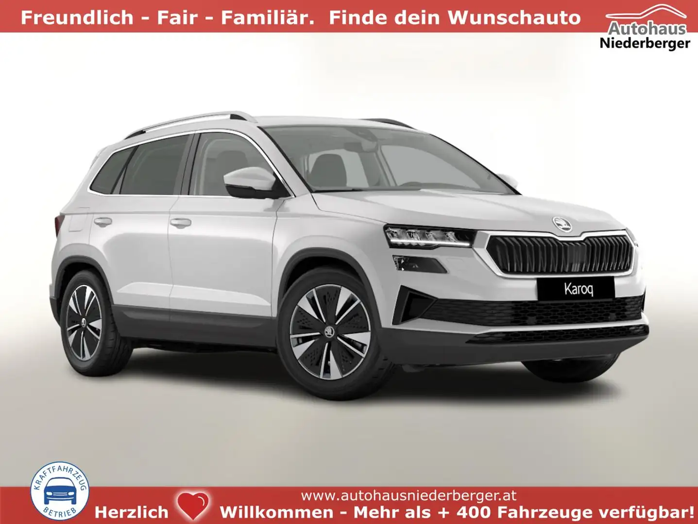 Skoda Karoq Selection TSI 150 DSG Selec LED ACC Kam SideA K... Weiß - 1