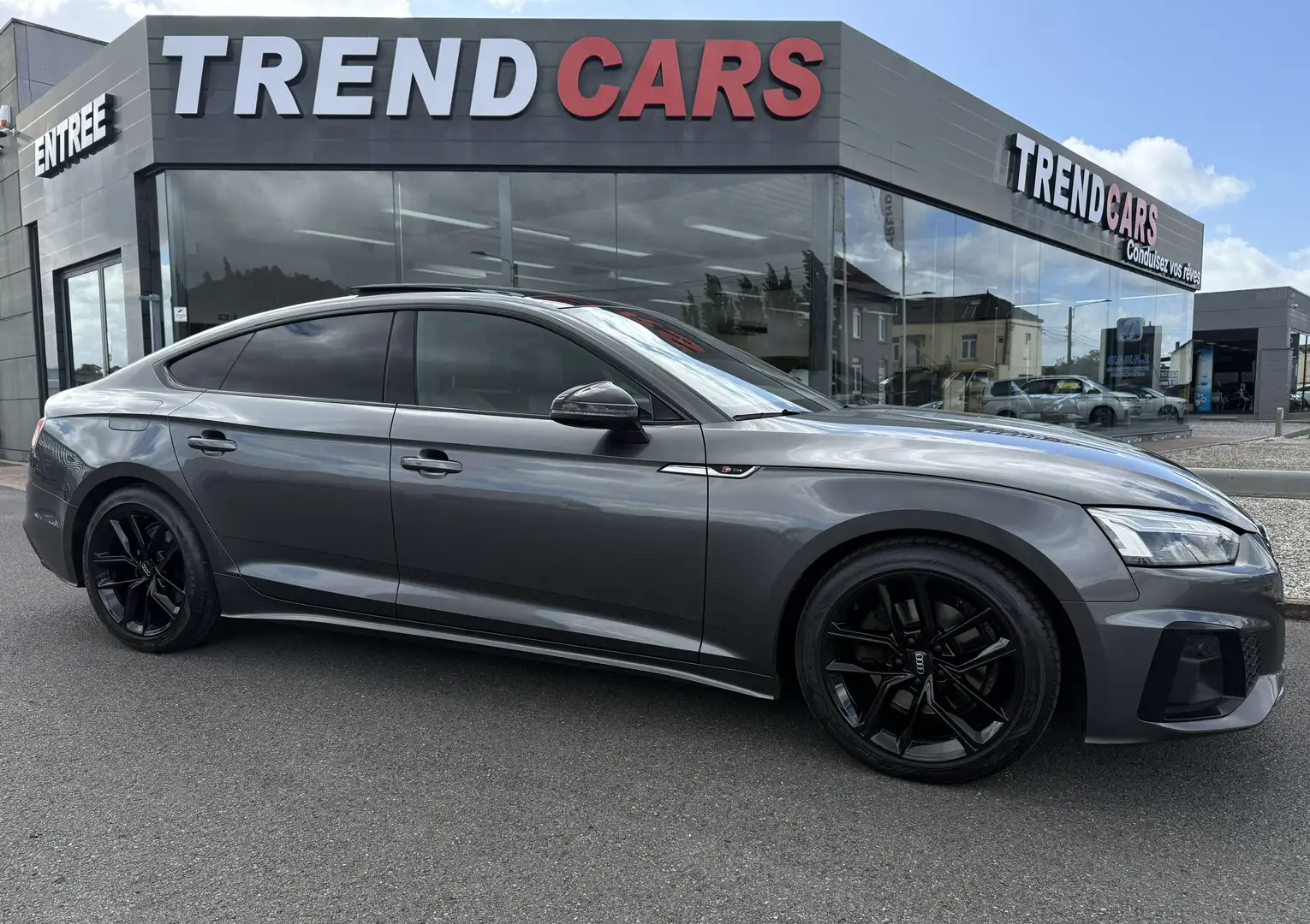 Audi A5 35TDi AUT S-LINE SHADOW LOOK MATRIX TOIT PANO Gris - 2