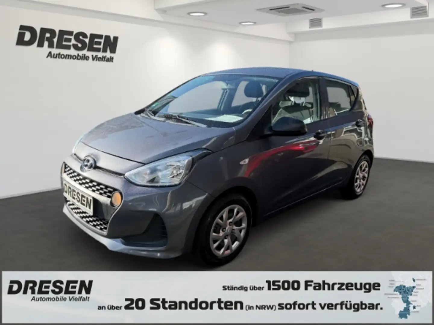 Hyundai i10 1,0 Select +Klima+Allwetter+Funk ZV+elektr. Fenste Gris - 1