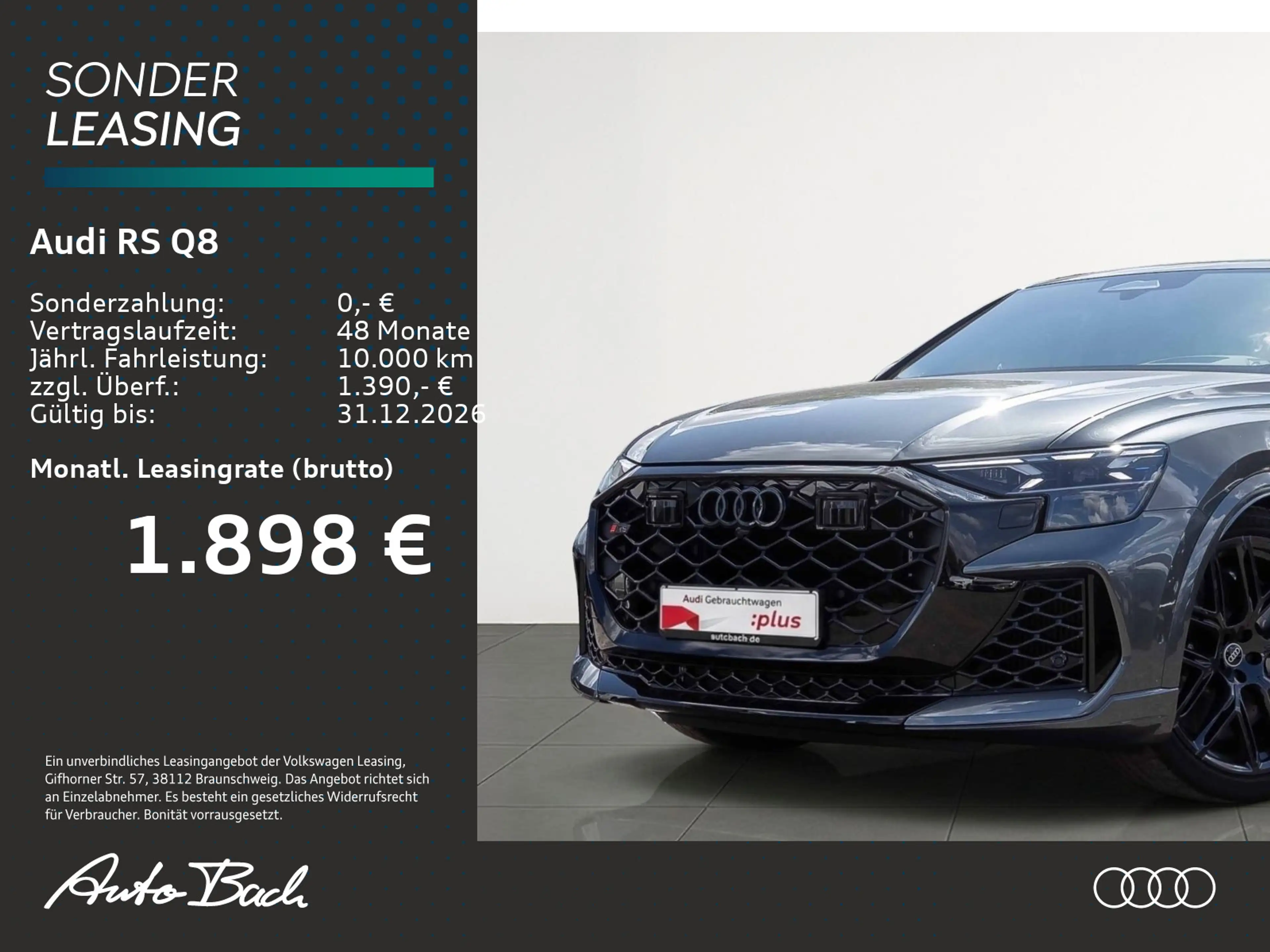 Audi RS Q8 RSQ8 performance 640PS Fahrwerkspaket /305km/h/ — photo 2