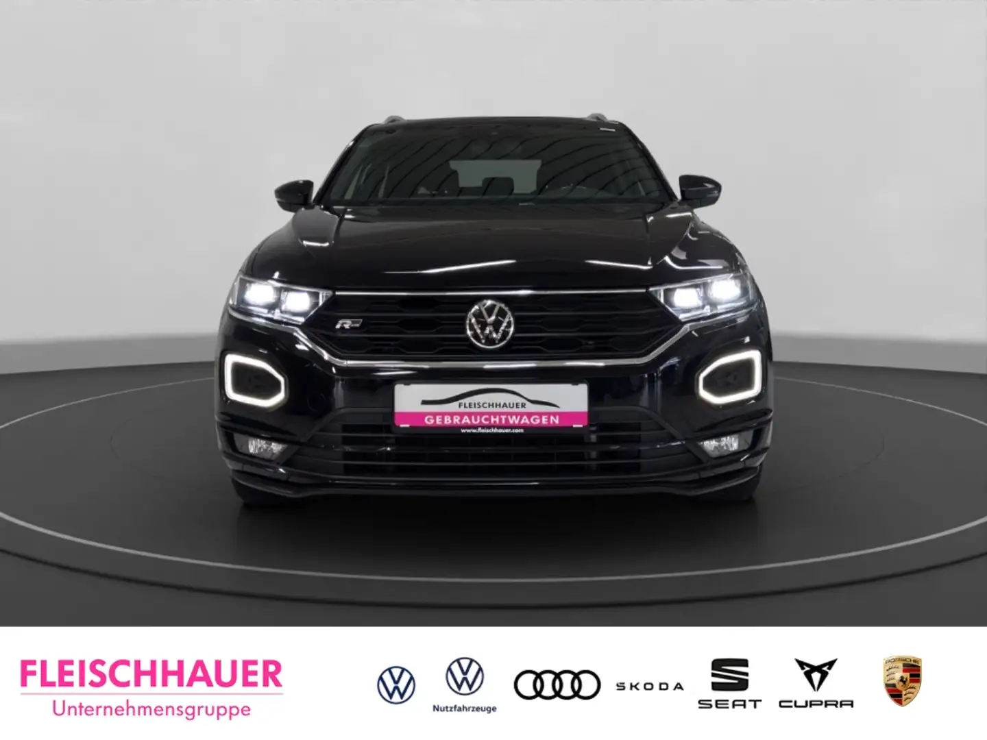Volkswagen T-Roc Sport 1.5 l TSI LED+PANO+ACC+NAVI+RFK+SHZ+VC+DAB Schwarz - 2